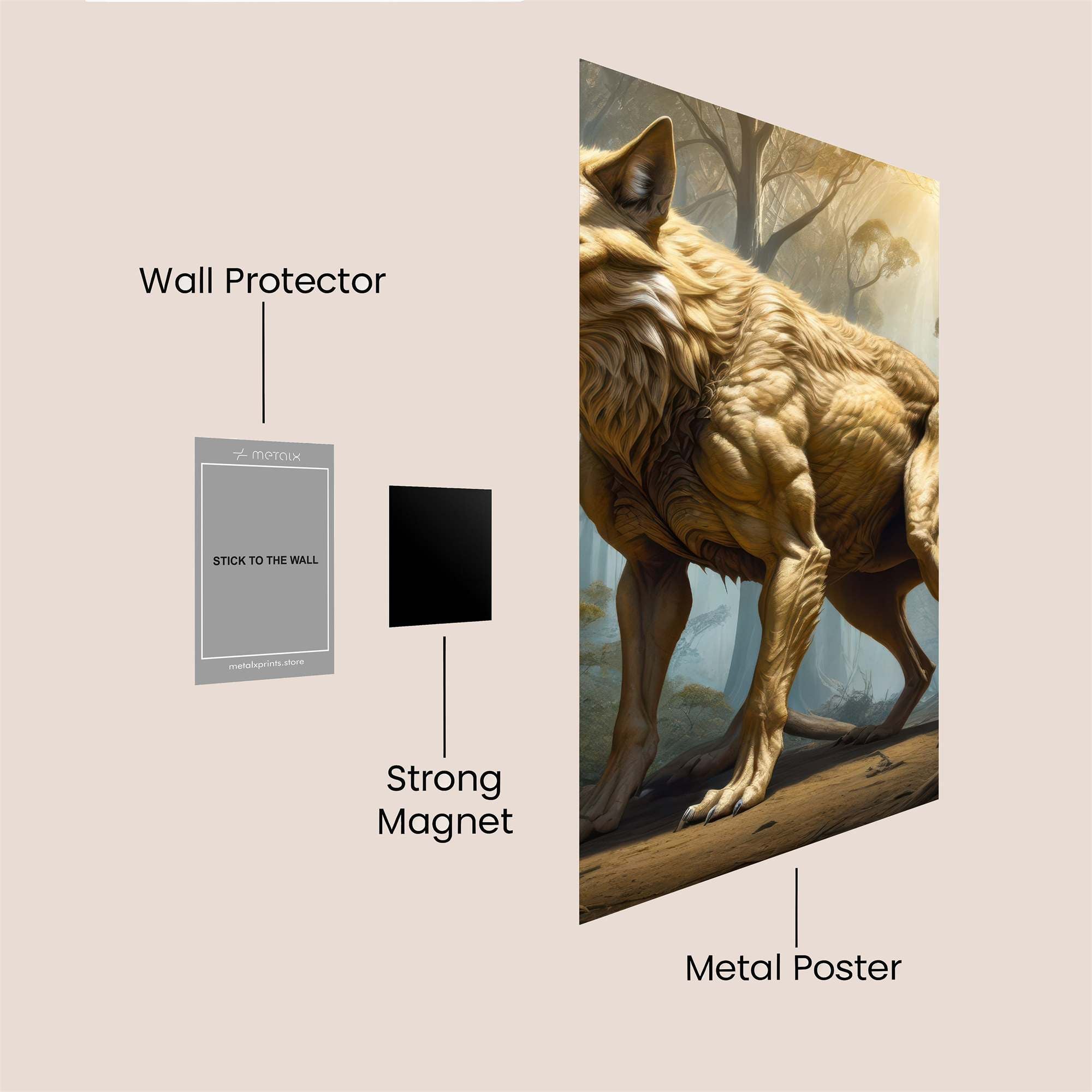 Golden Majesty Safe Wall Magnetic / M