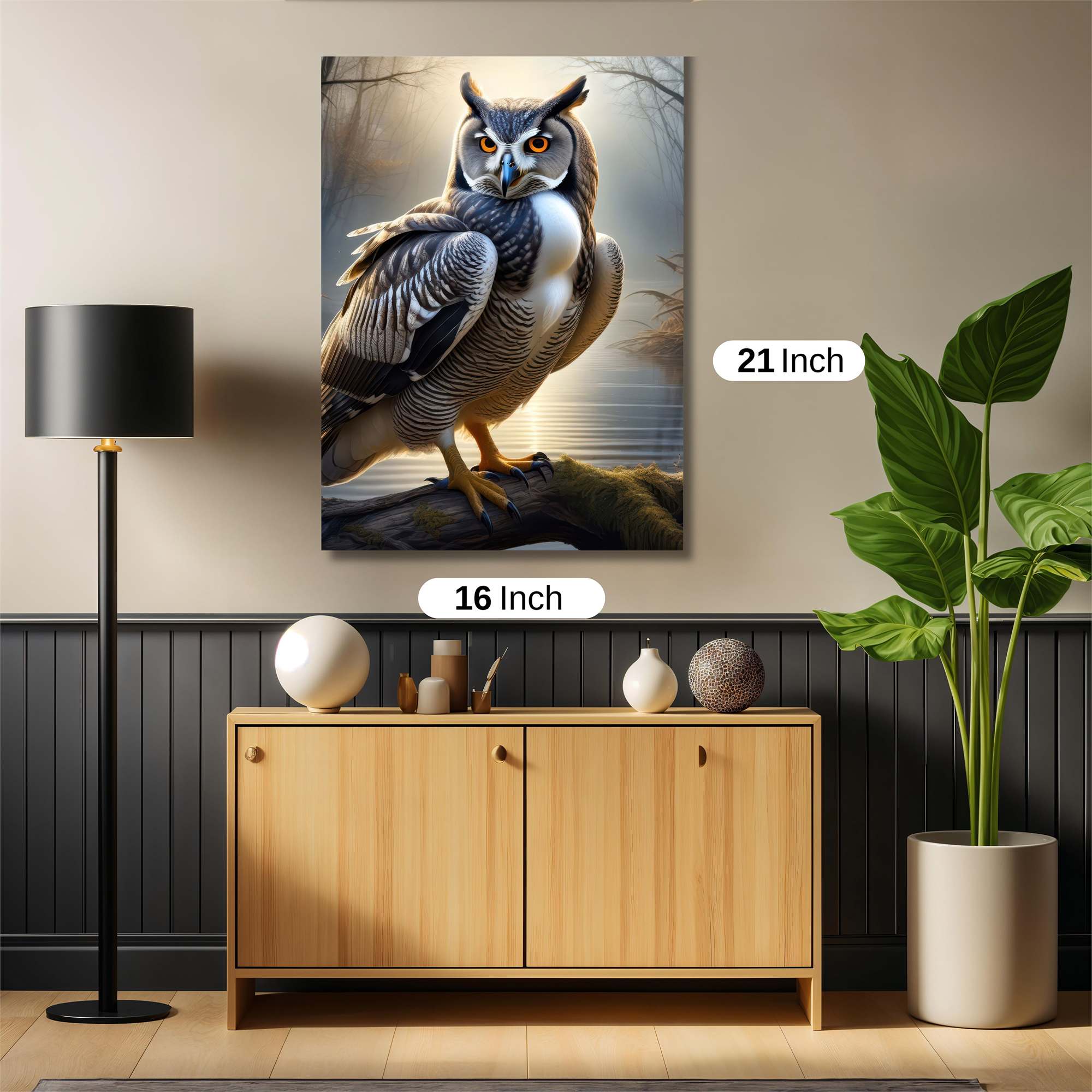 Owl Serene Safe Wall Magnetic / M