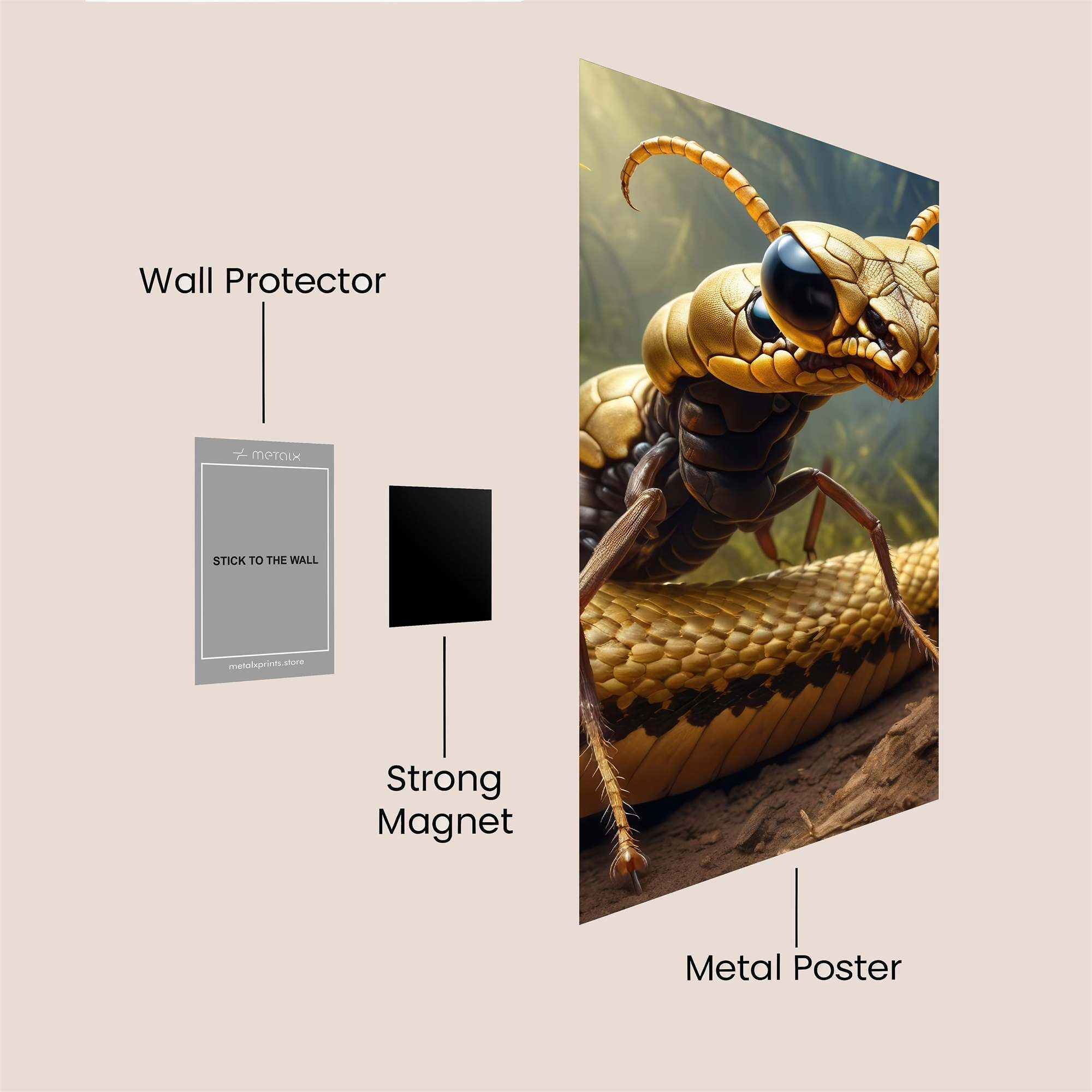 Ant Serpentine Safe Wall Magnetic / M