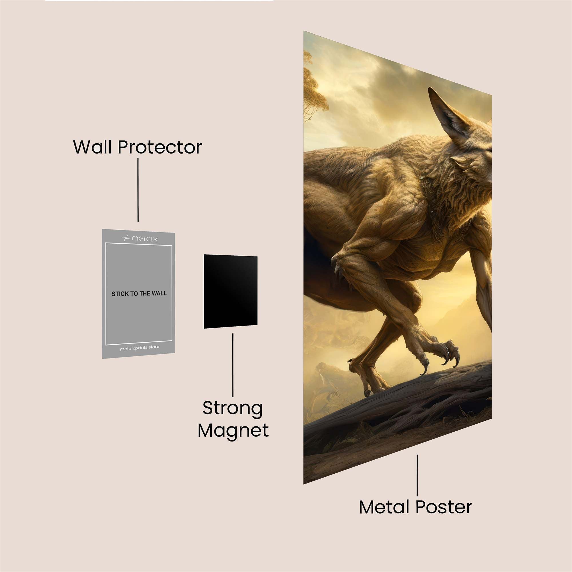 Thylacine Twilight Safe Wall Magnetic / M