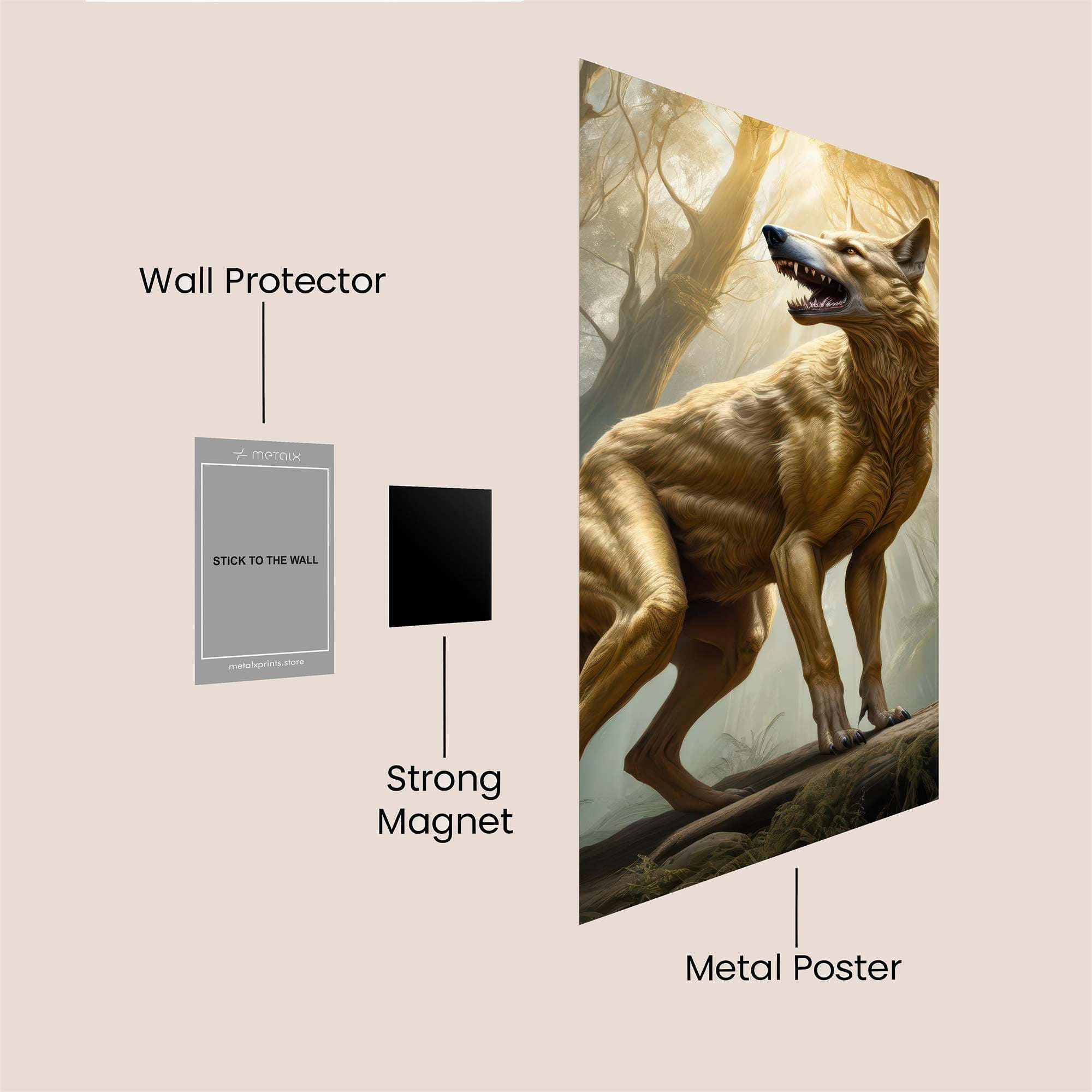Golden Sentinel Safe Wall Magnetic / M