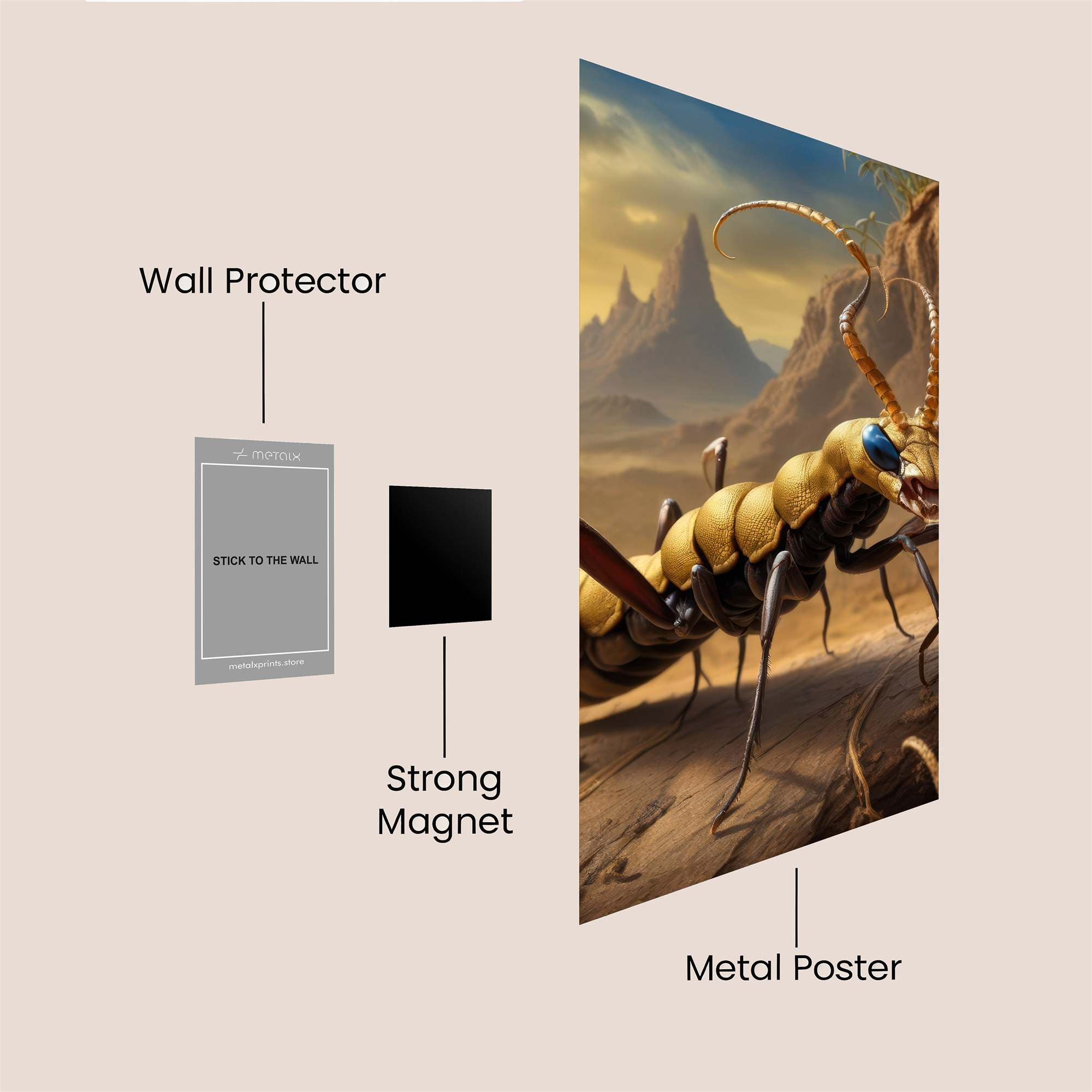 Ant Apocalypse Safe Wall Magnetic / M
