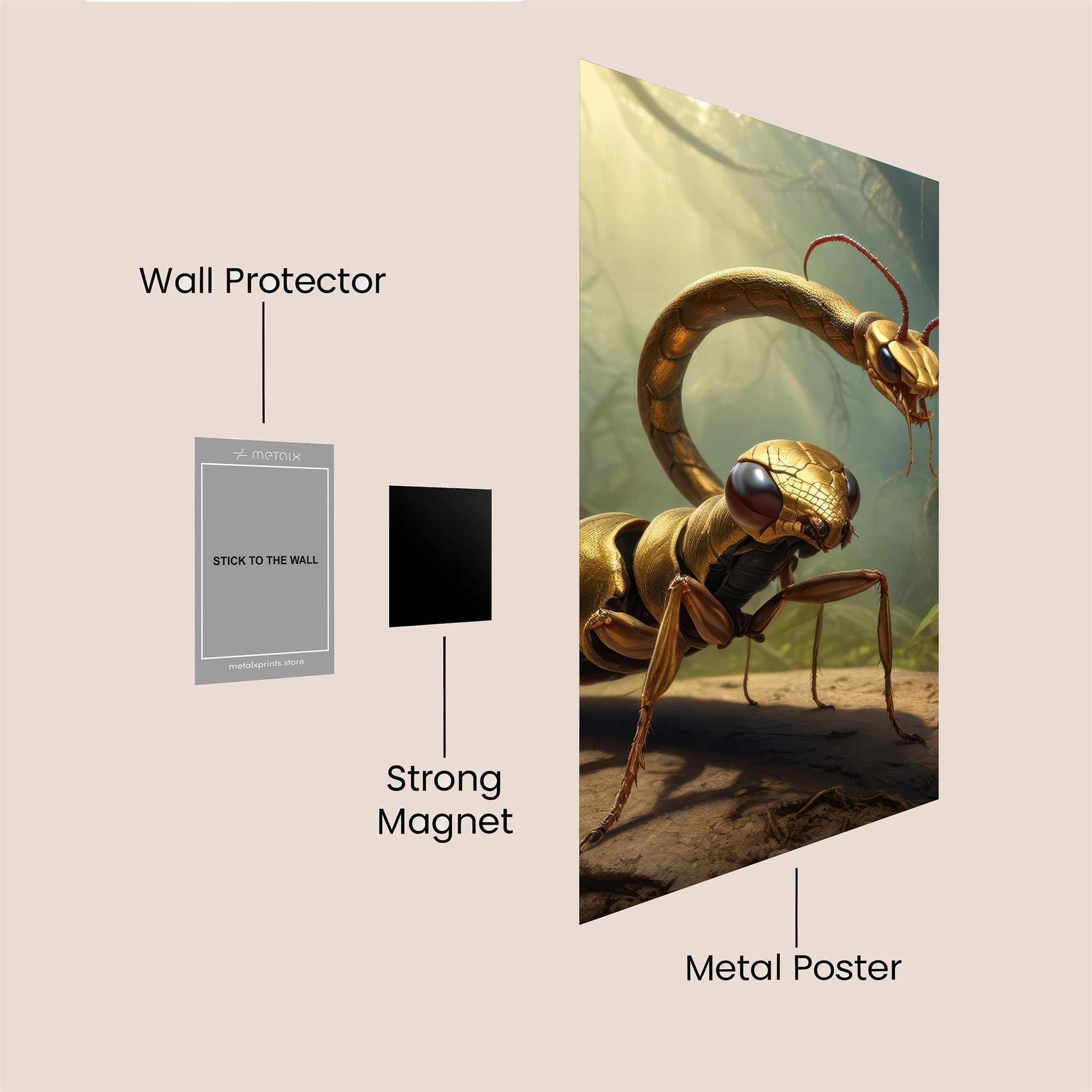Golden Menace Safe Wall Magnetic / M