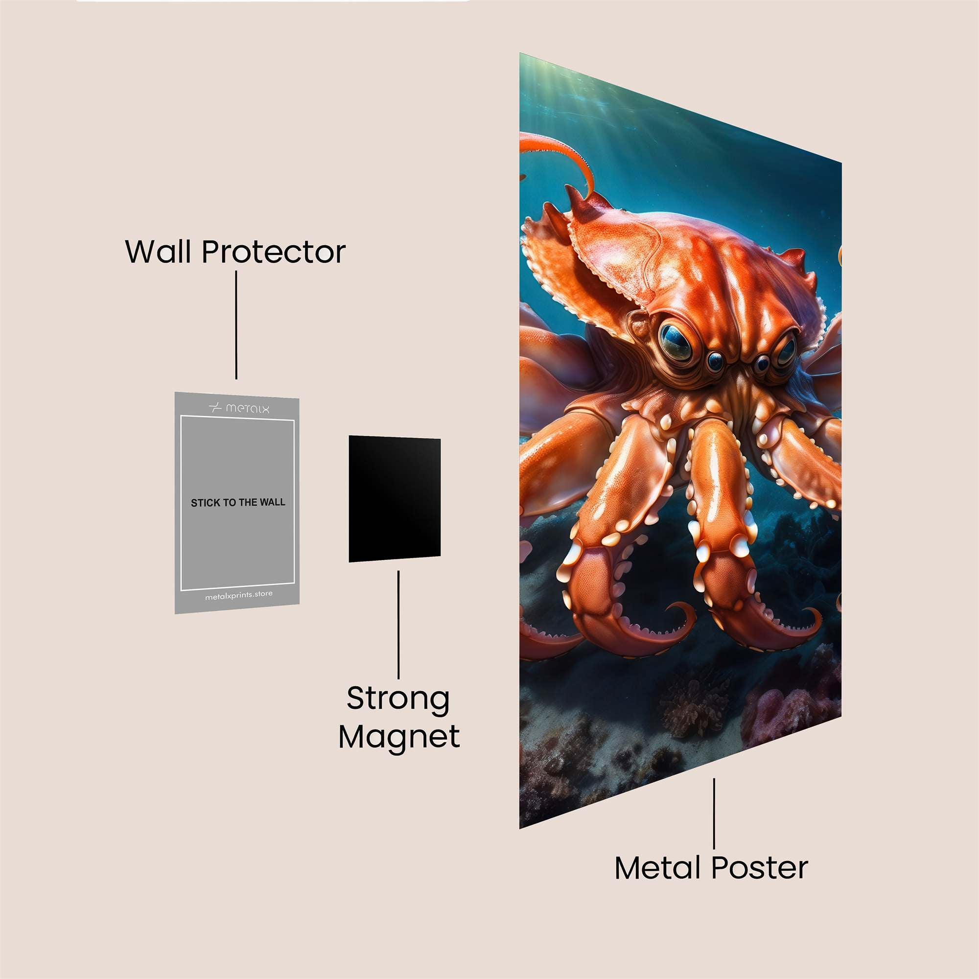 Crabtopus Marvel Safe Wall Magnetic / M