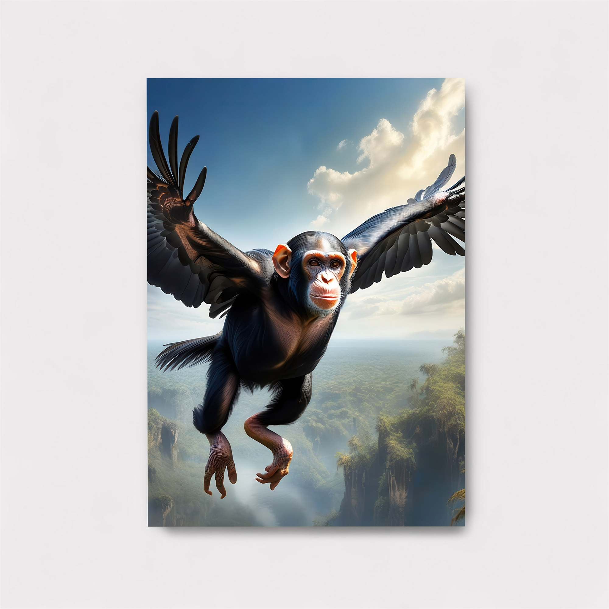 Chimpanzee Soaring Safe Wall Magnetic / M