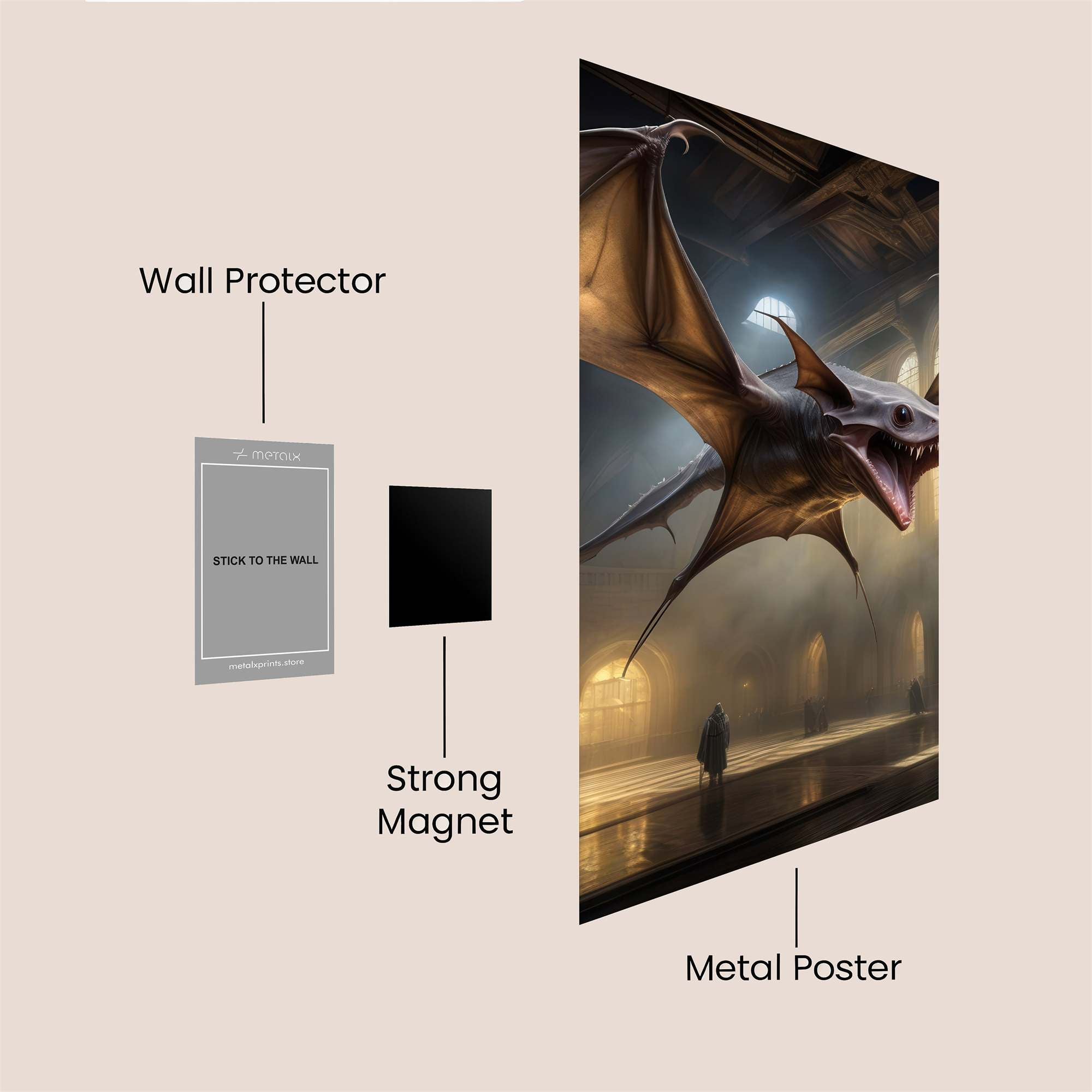 Wyvern Whispers Safe Wall Magnetic / M