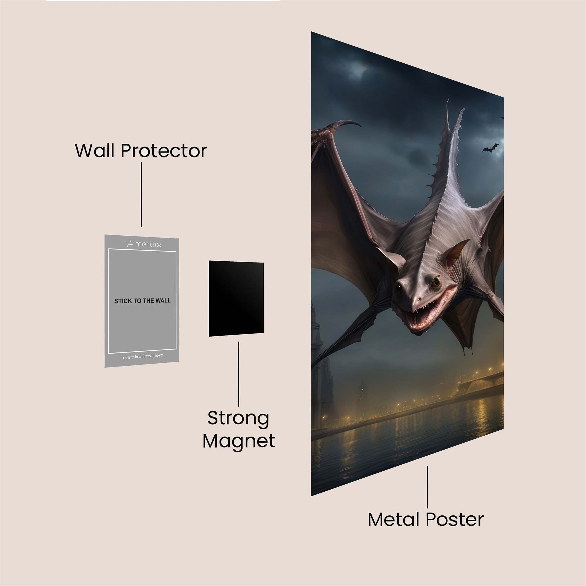 Gargoyle Gloom Safe Wall Magnetic / M