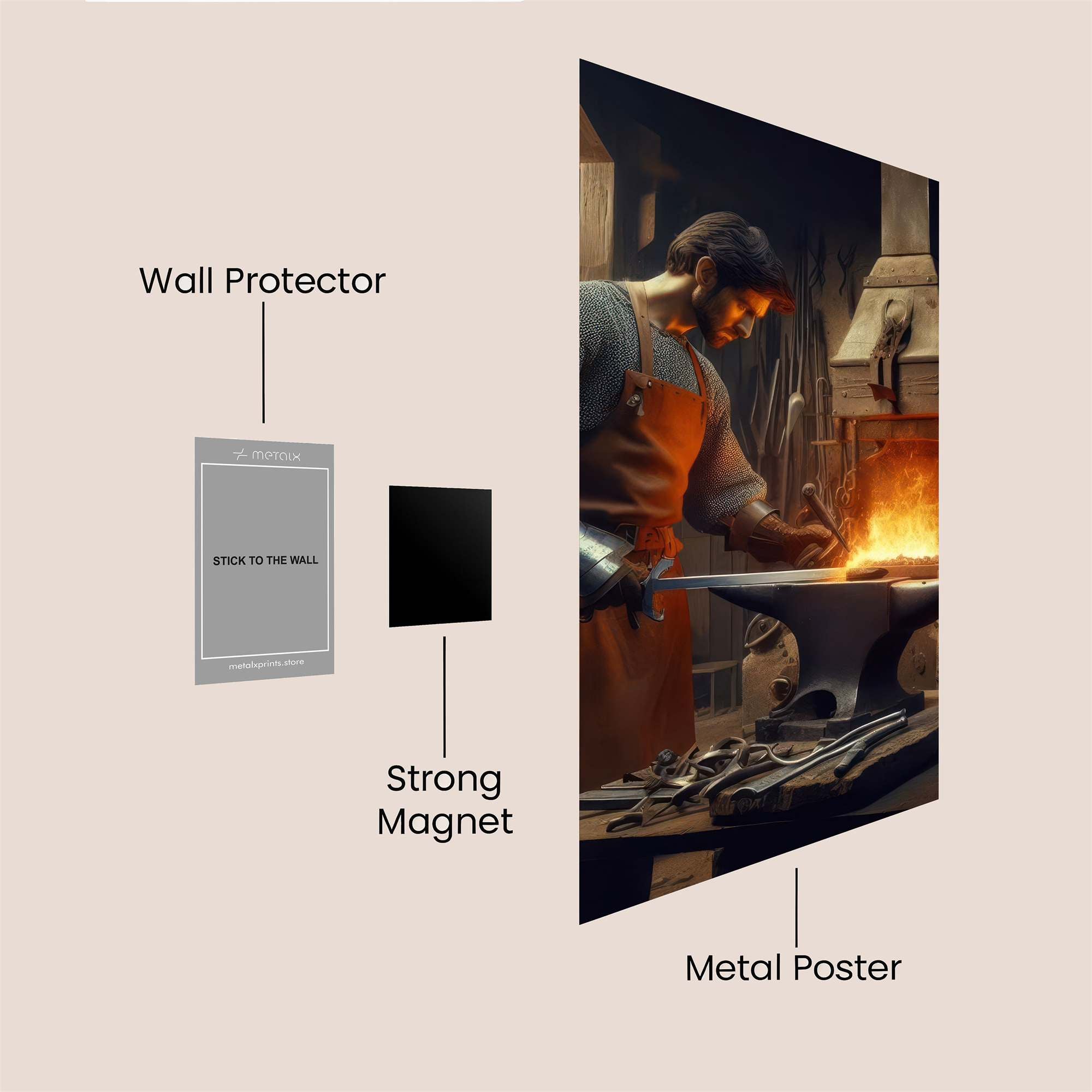 Blacksmith Valor Safe Wall Magnetic / M
