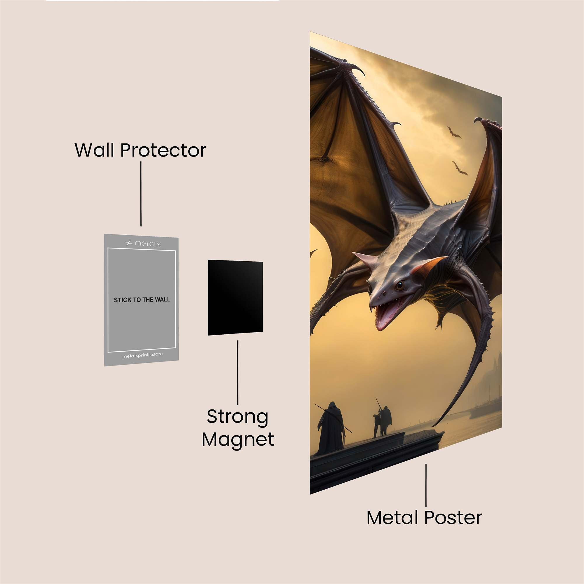 Dragon Twilight Safe Wall Magnetic / M