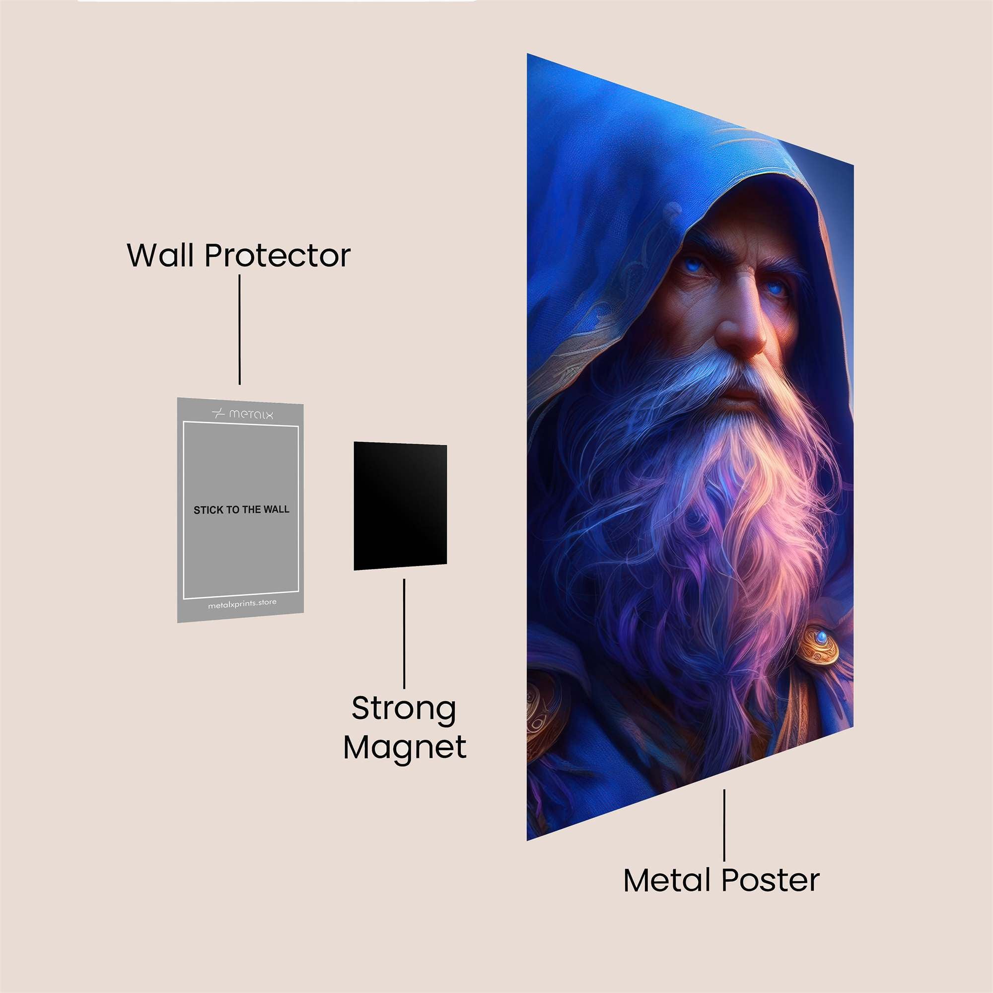 Mystic Sage Safe Wall Magnetic / M