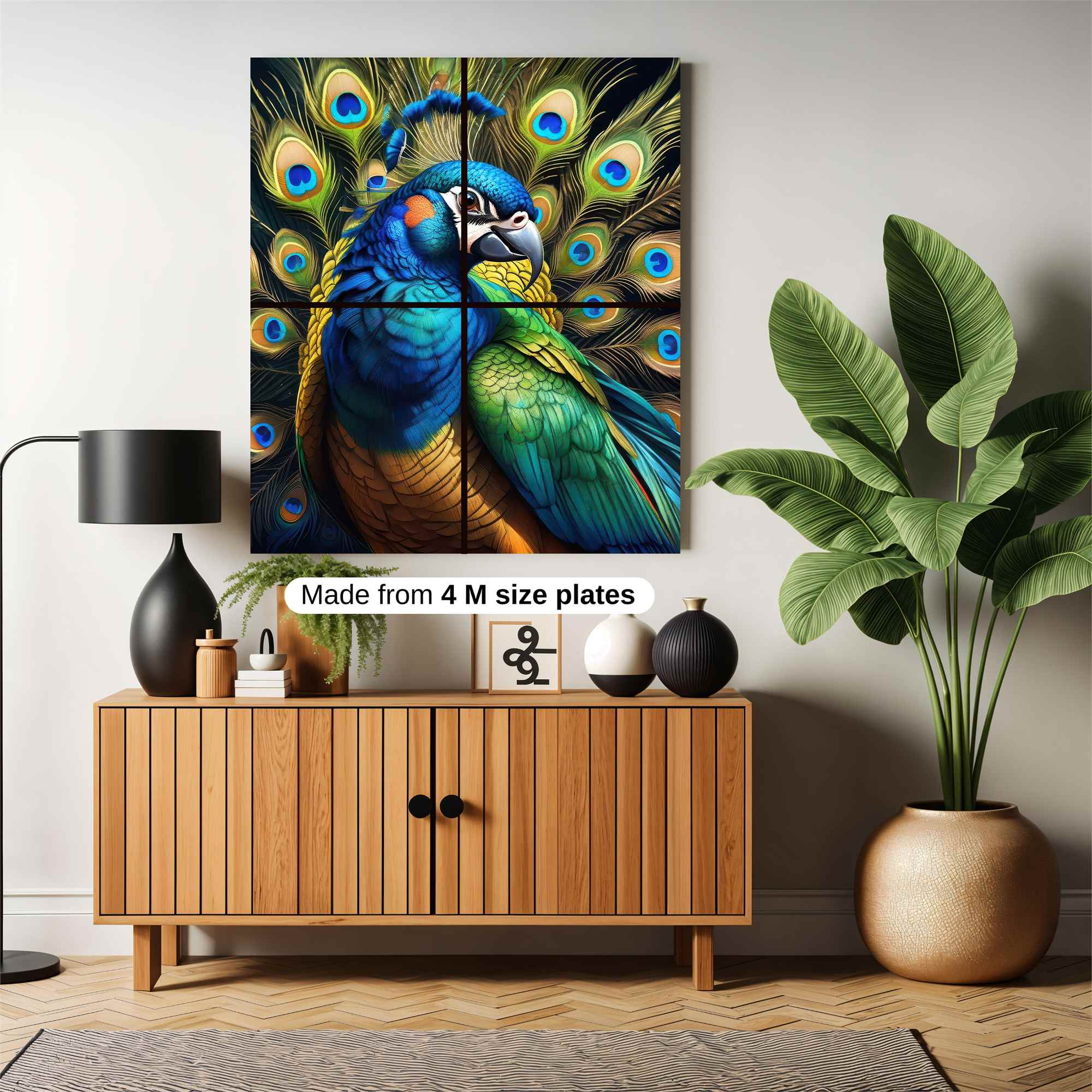 Peacock Radiance Safe Wall Magnetic / M