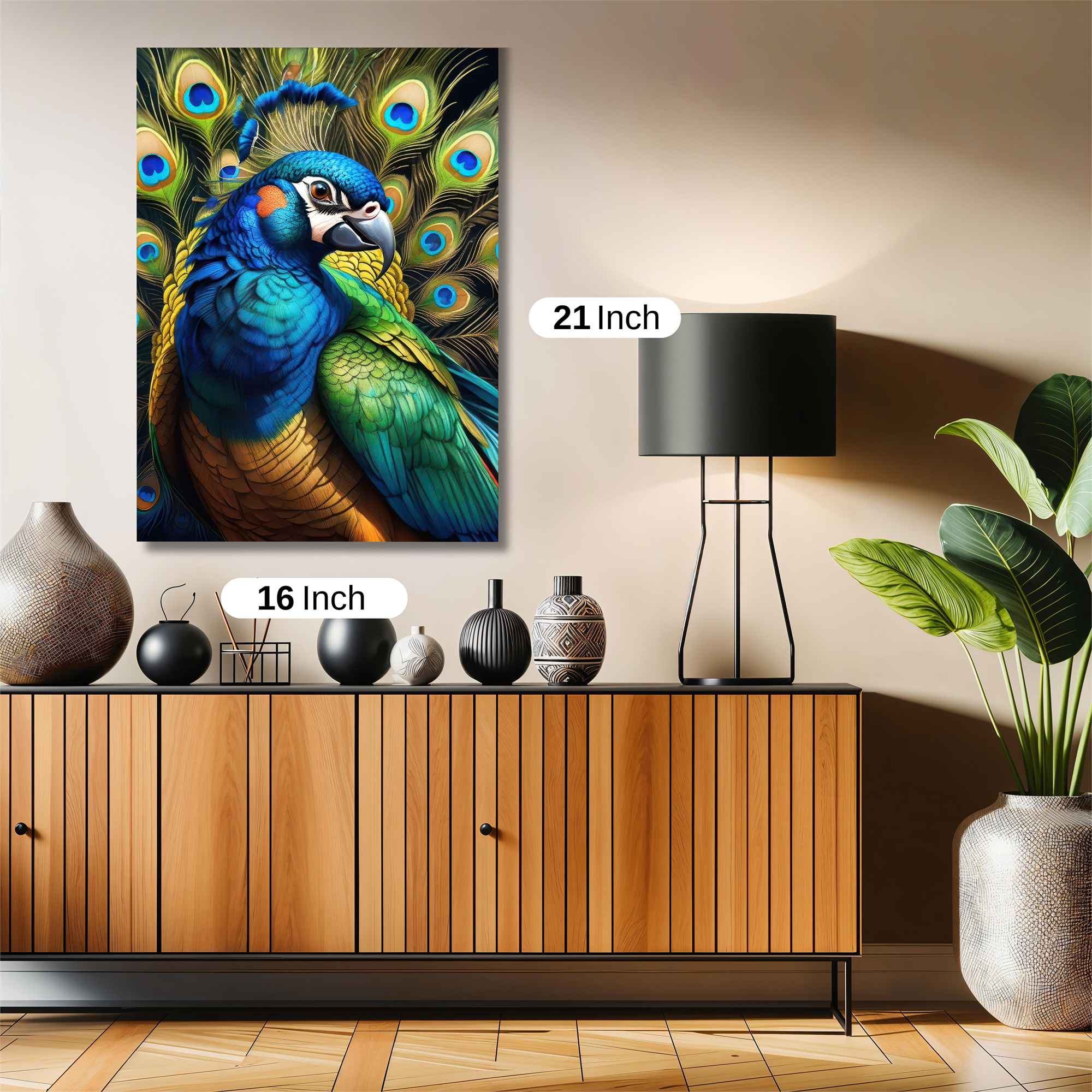 Peacock Radiance Safe Wall Magnetic / M