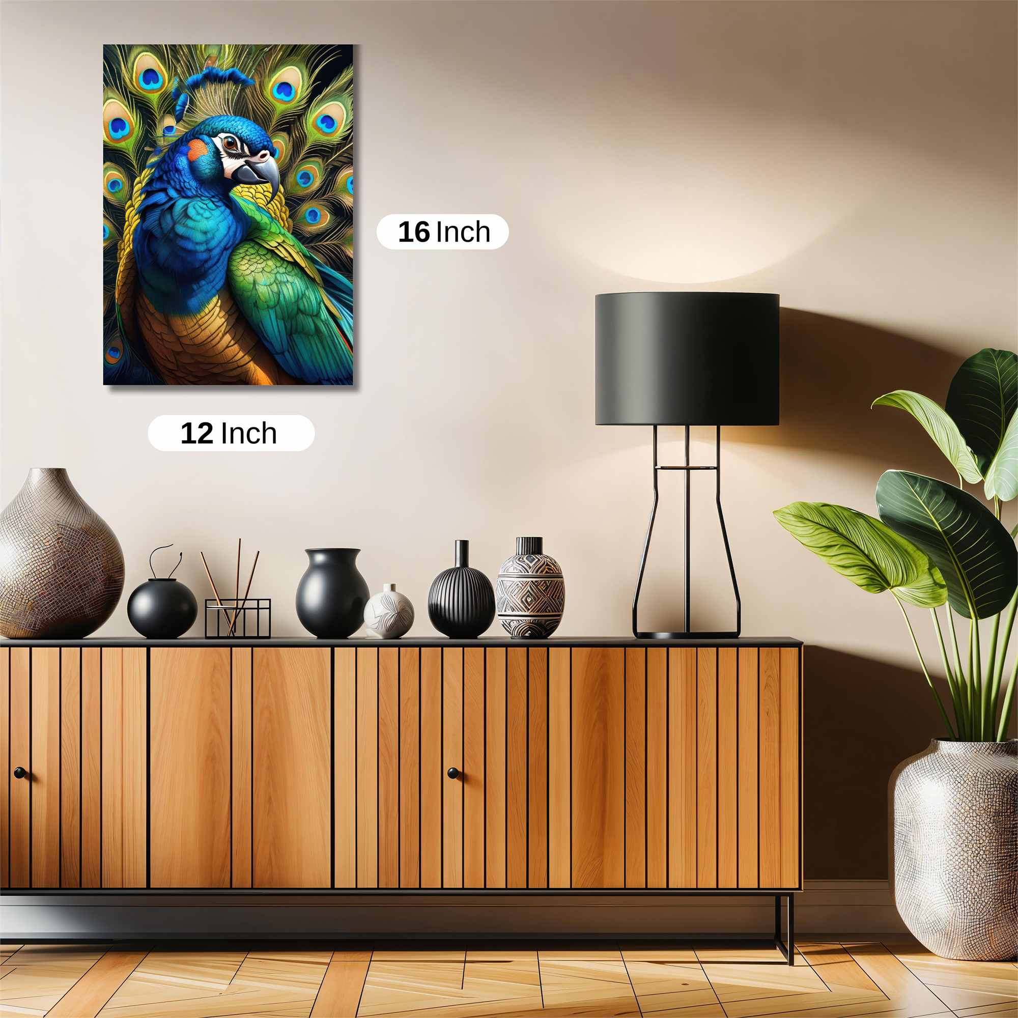 Peacock Radiance Safe Wall Magnetic / M
