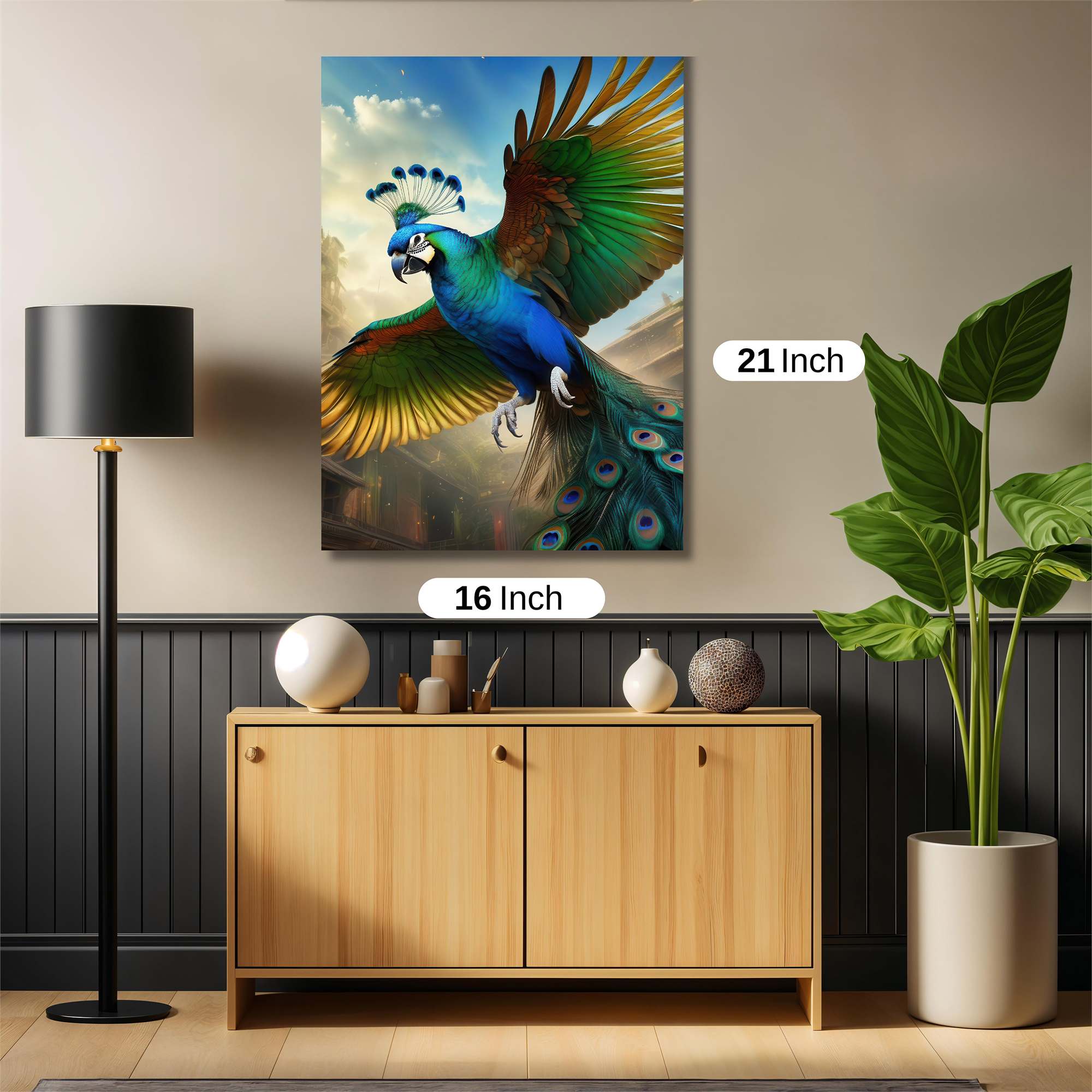 Peacock Majesty Safe Wall Magnetic / M