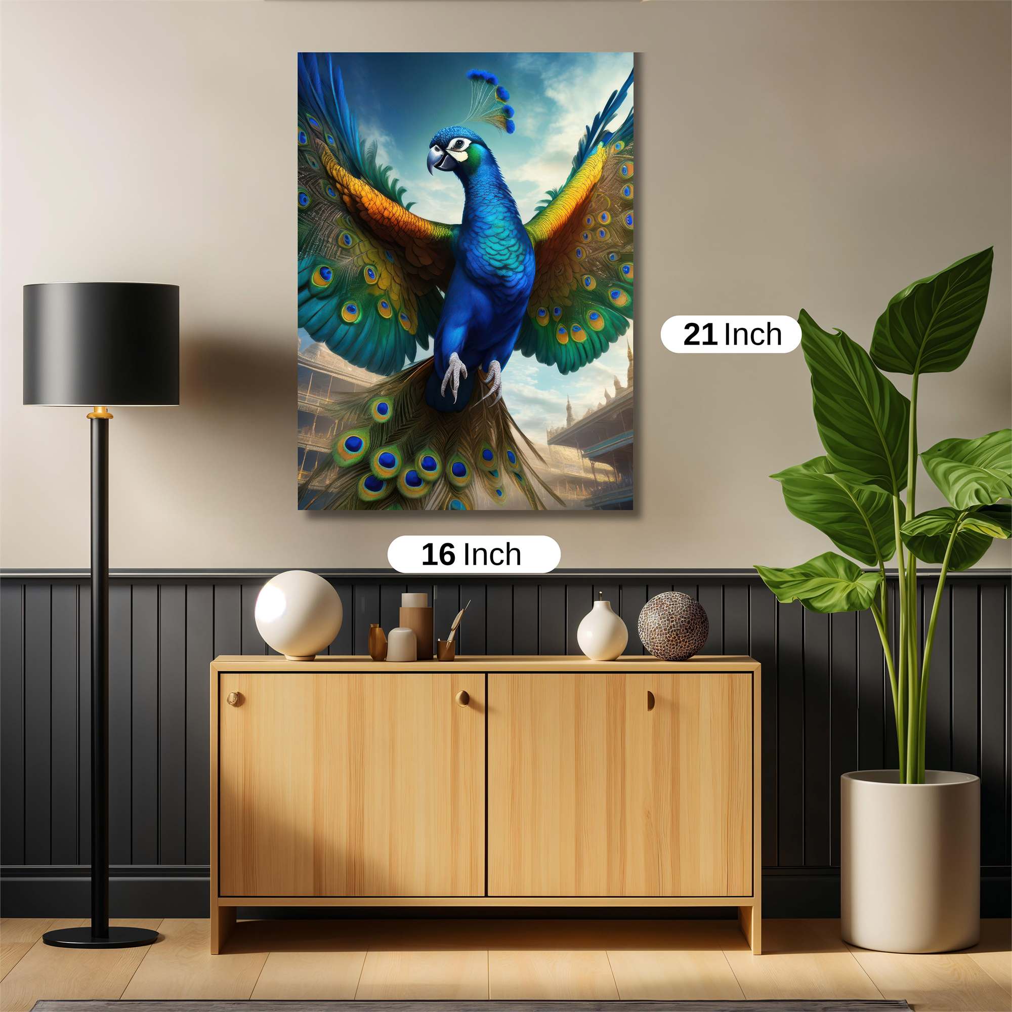 Peacock Majesty Safe Wall Magnetic / M