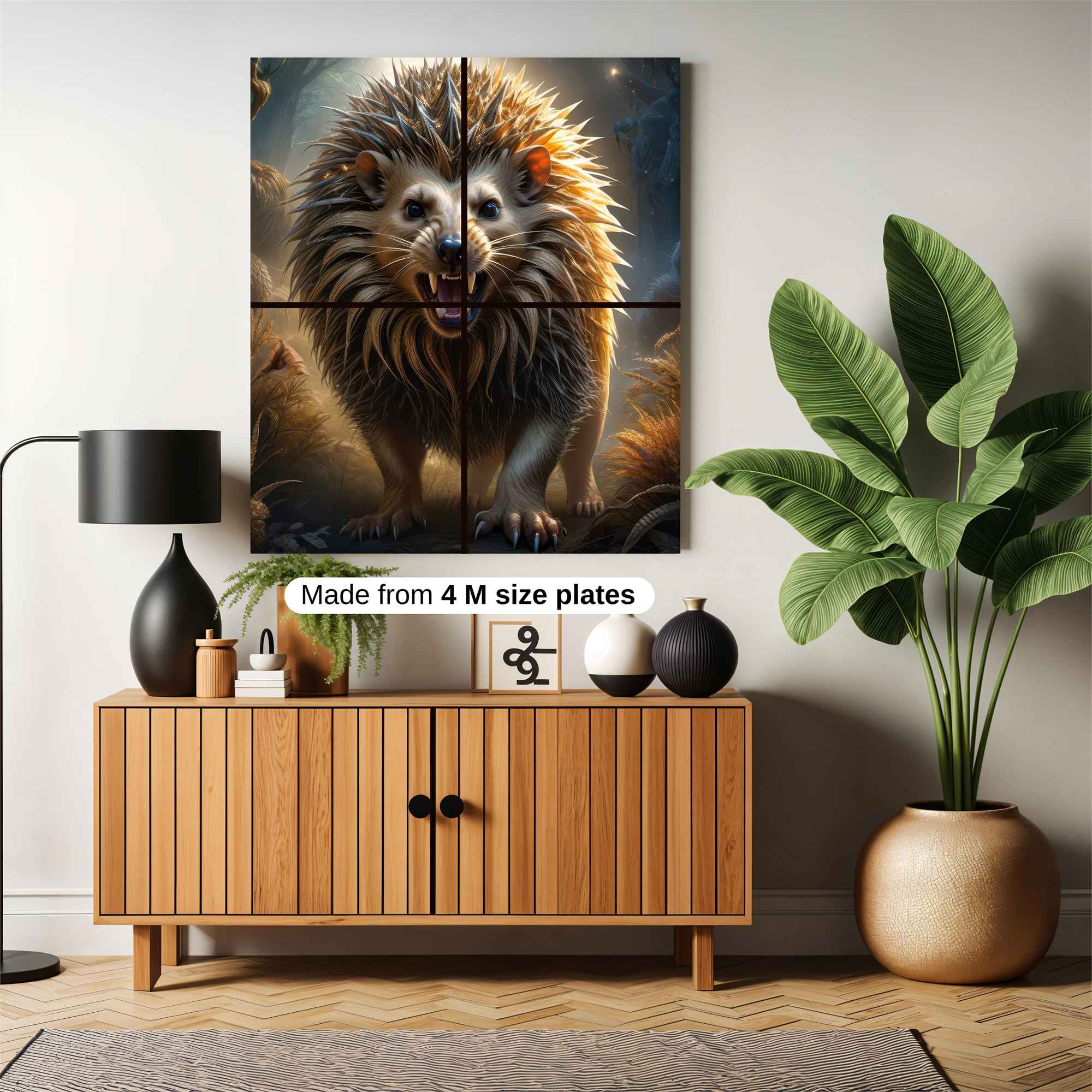 Hedgehog Fury Safe Wall Magnetic / M