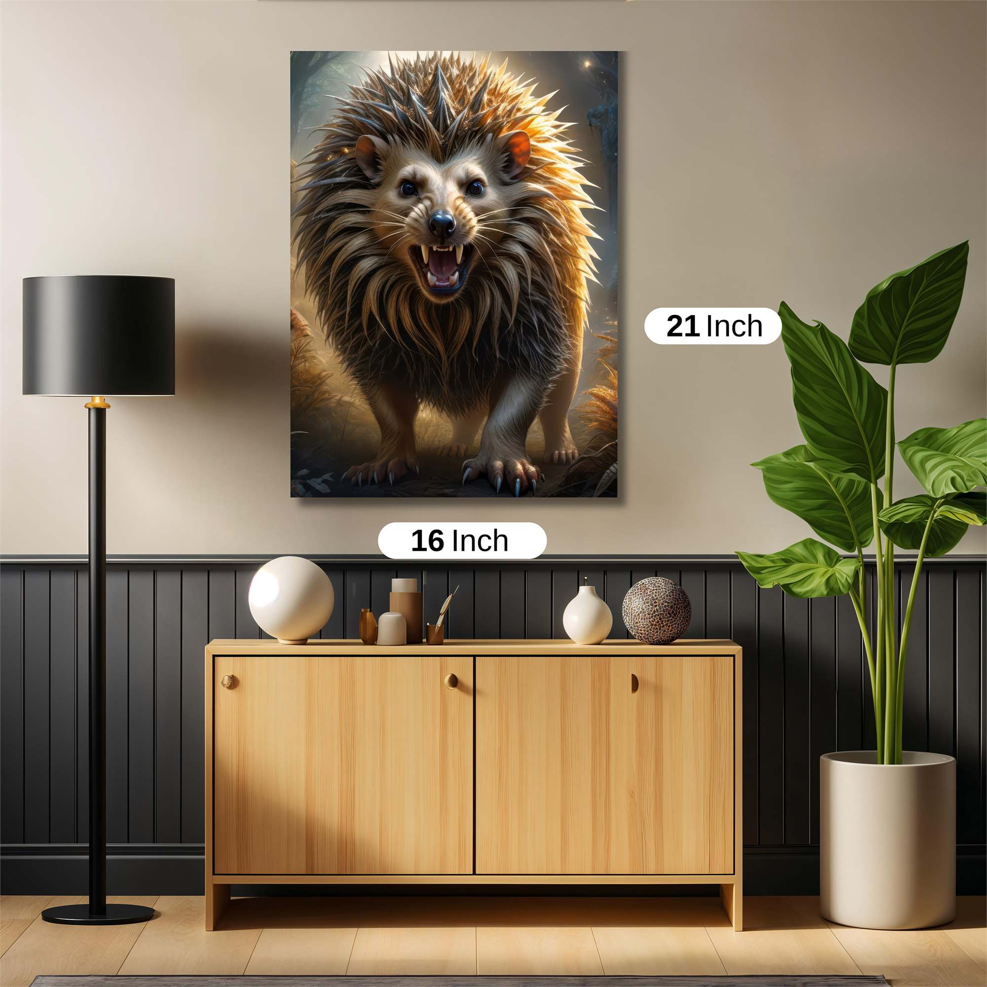 Hedgehog Fury Safe Wall Magnetic / M