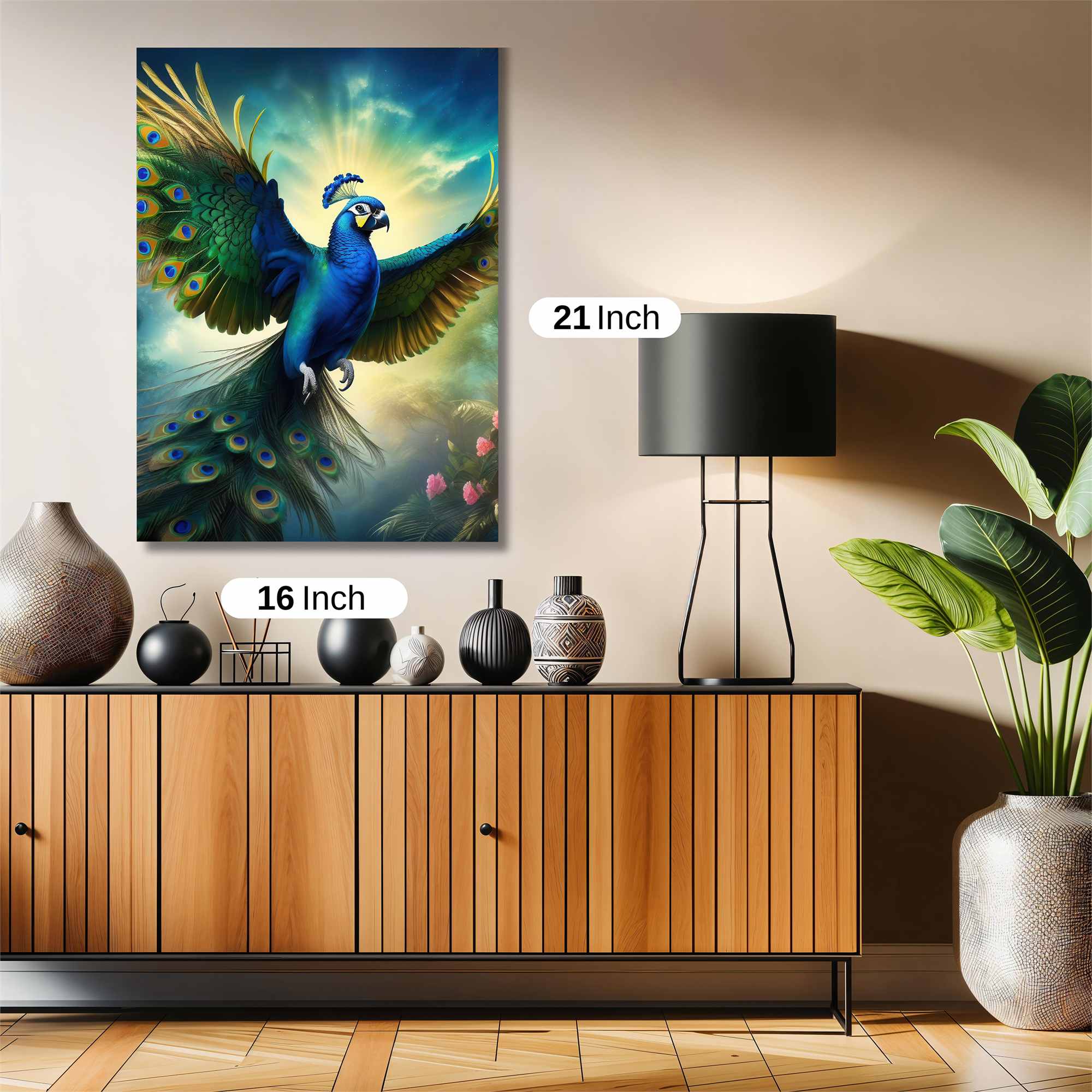 Peacock Radiant Safe Wall Magnetic / M