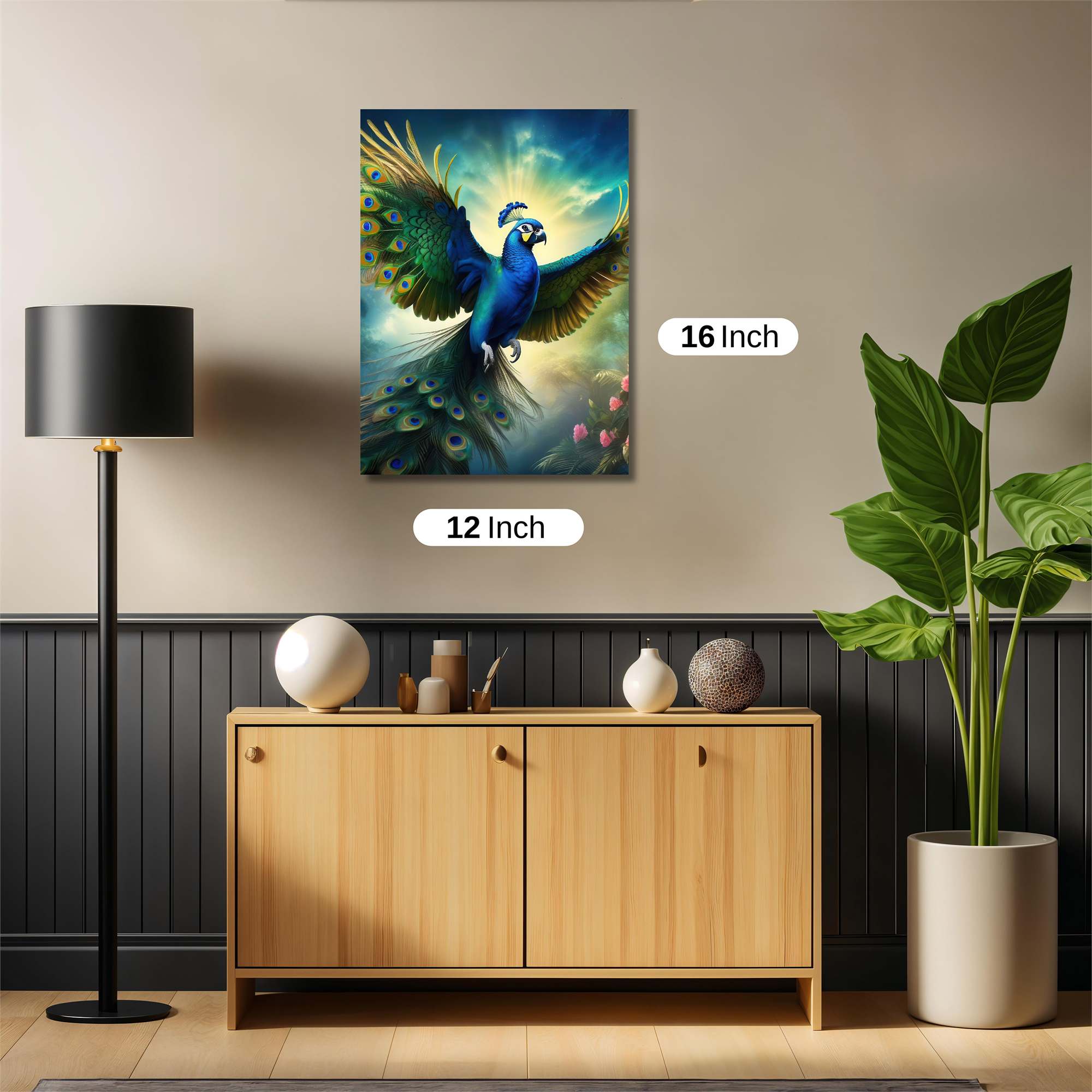 Peacock Radiant Safe Wall Magnetic / M