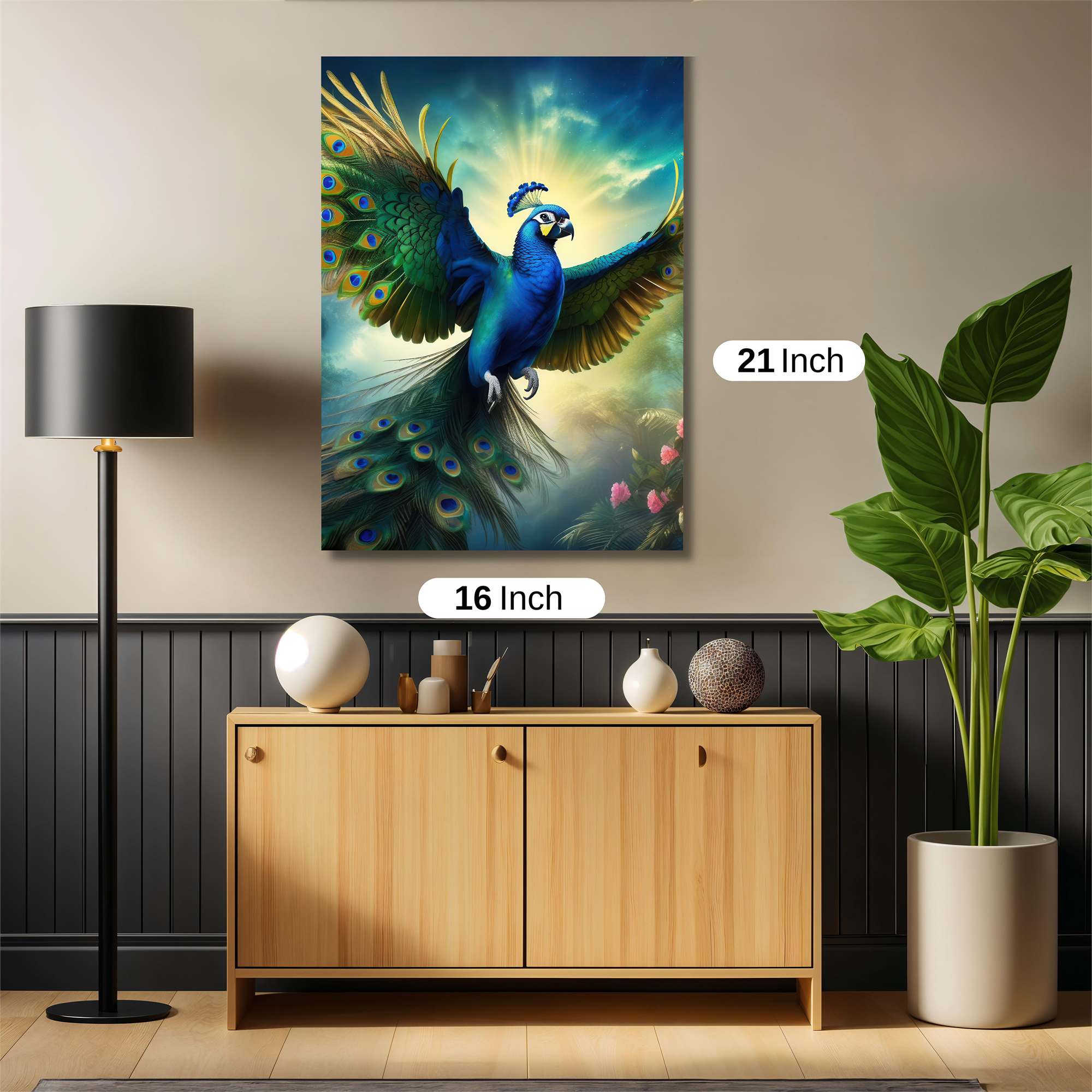 Peacock Radiant Safe Wall Magnetic / M