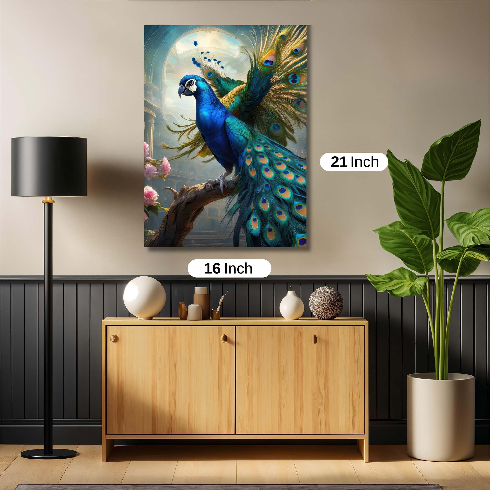Peacock Radiant Safe Wall Magnetic / M