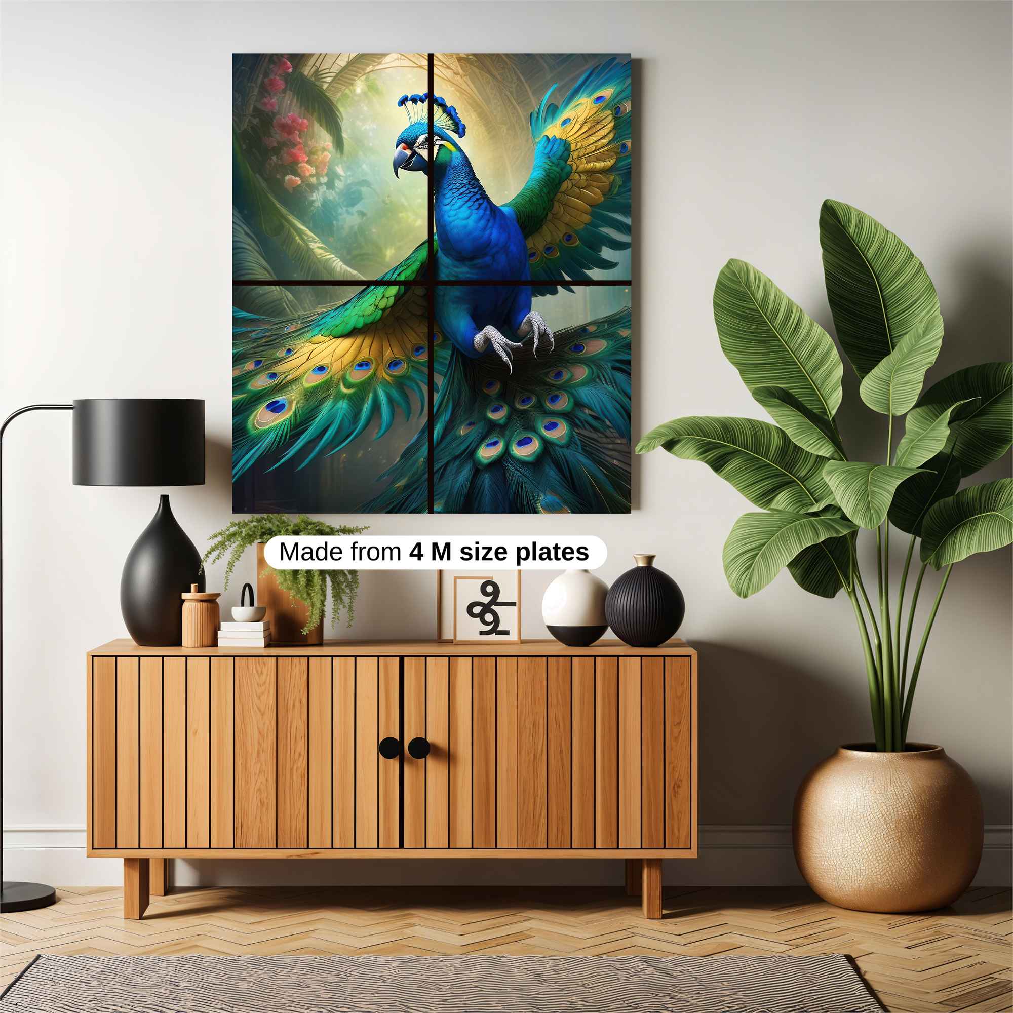Peacock Radiance Safe Wall Magnetic / M