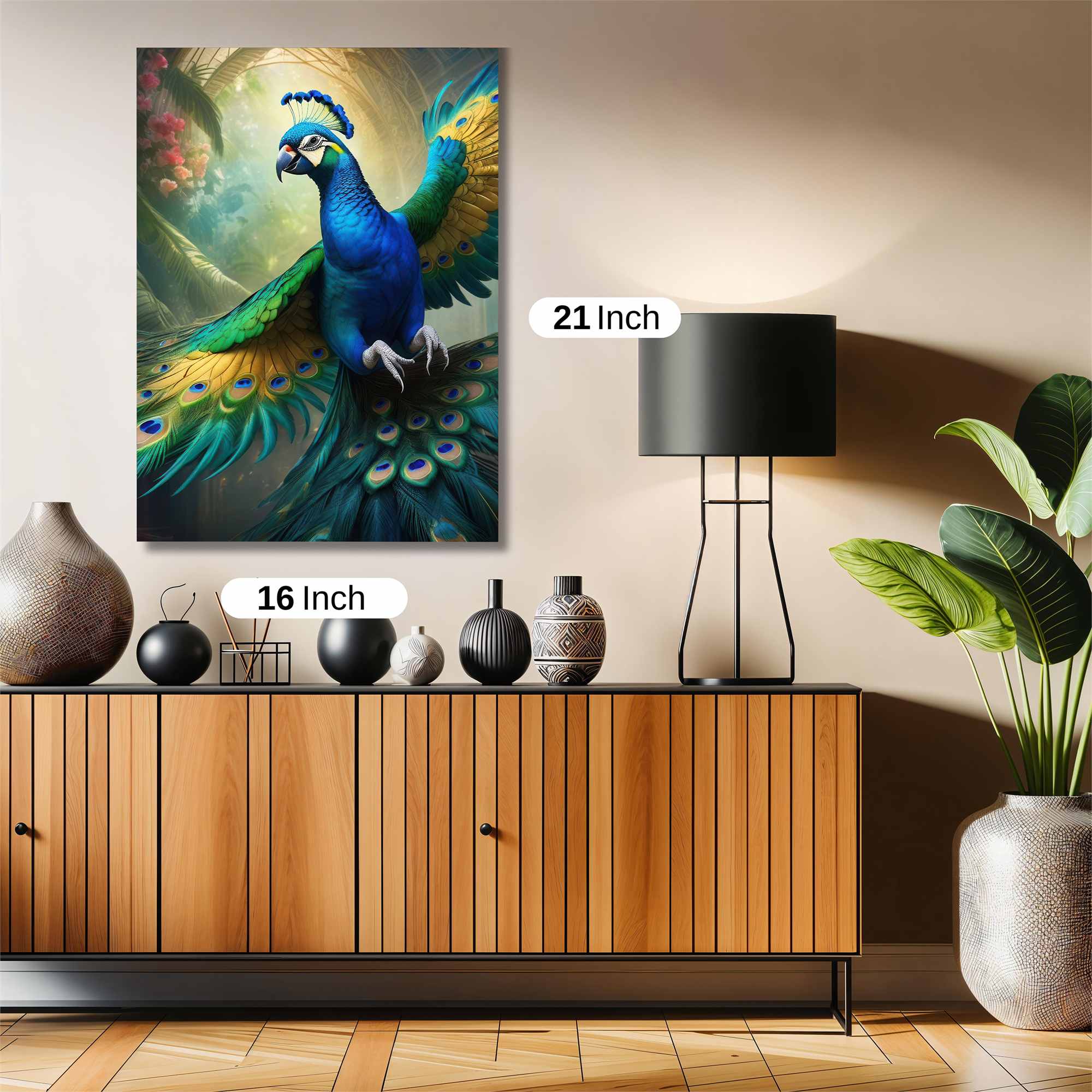 Peacock Radiance Safe Wall Magnetic / M