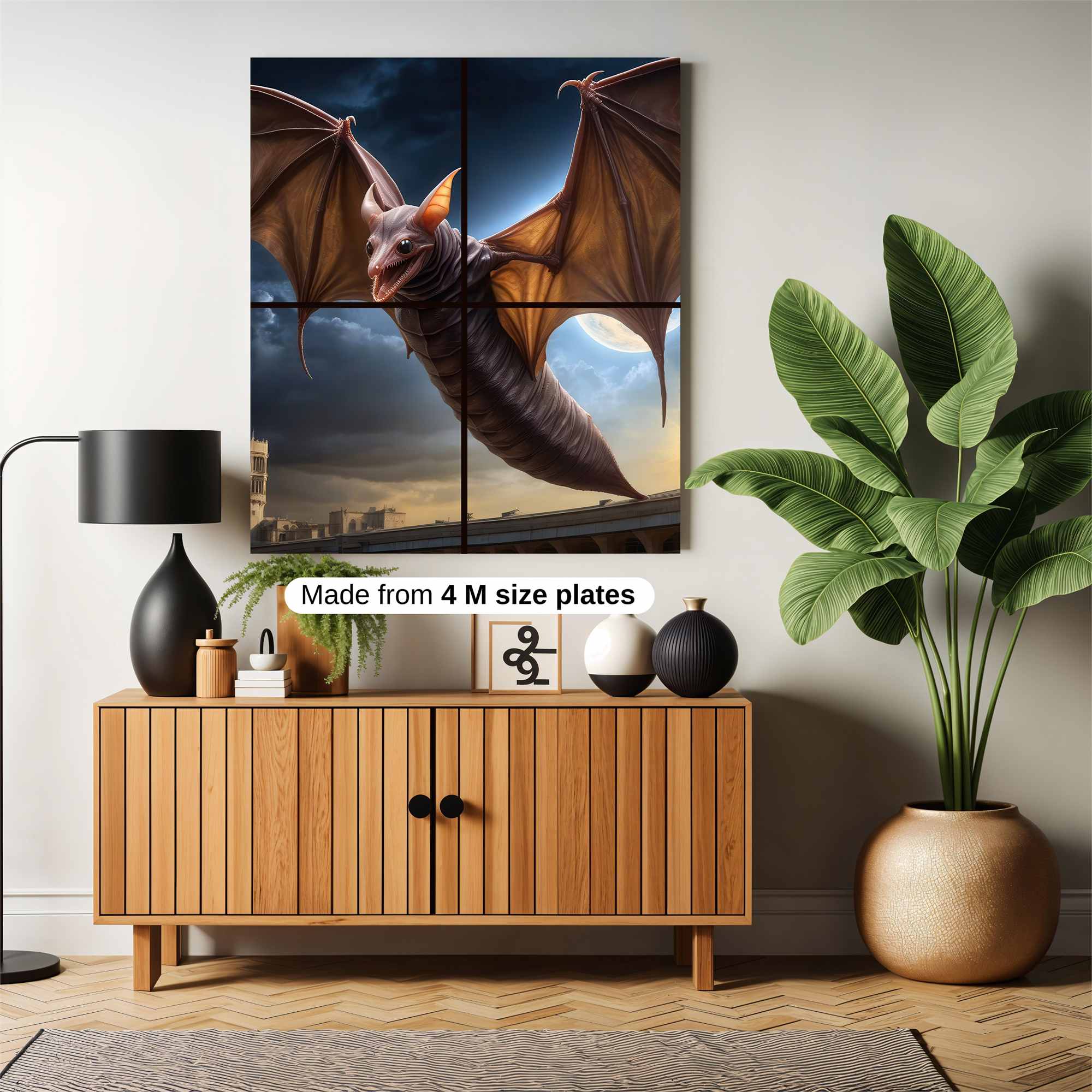 Bat Eerie Safe Wall Magnetic / M