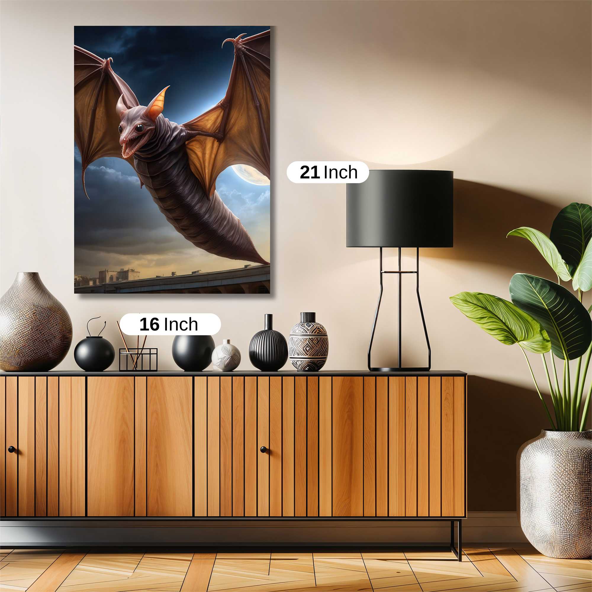 Bat Eerie Safe Wall Magnetic / M