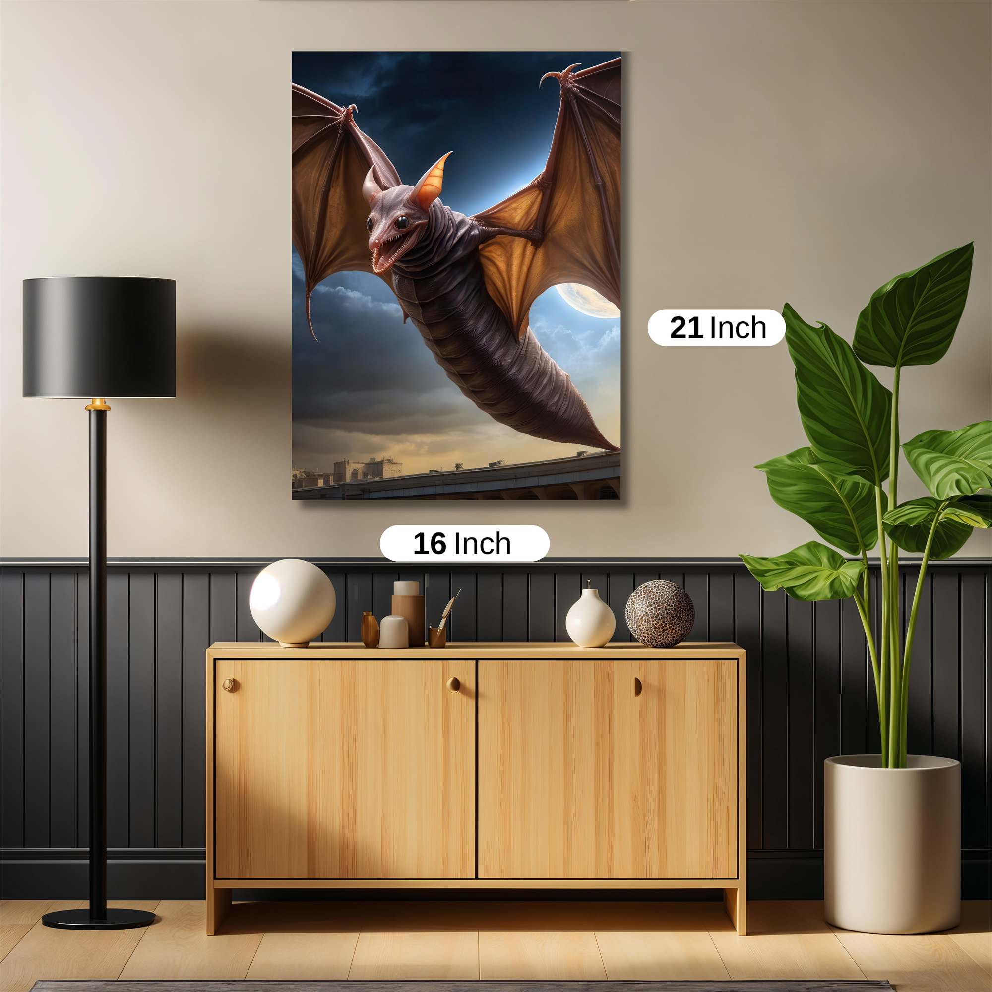 Bat Eerie Safe Wall Magnetic / M