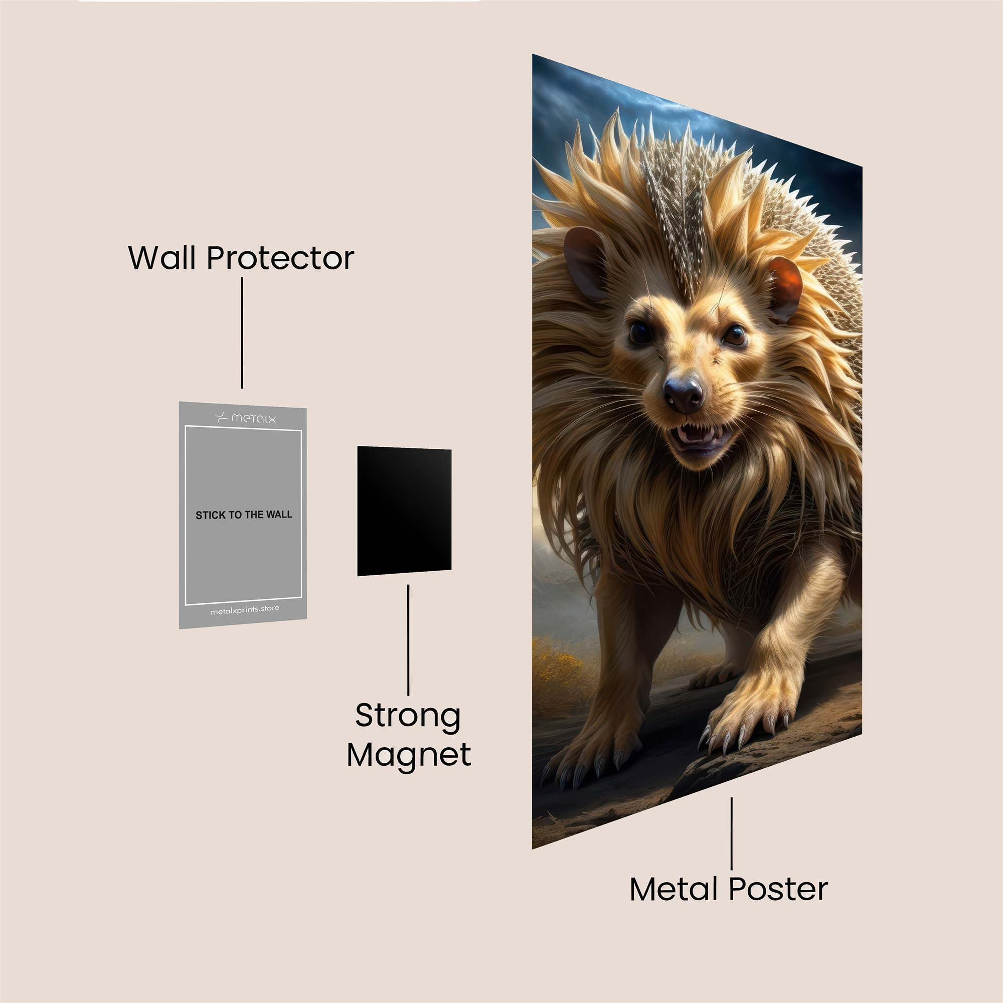 Lionhedge Fierce Safe Wall Magnetic / M