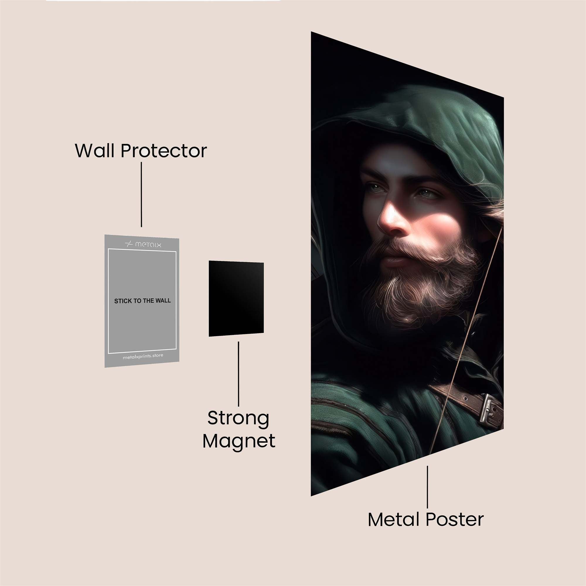 Robin Resolute Safe Wall Magnetic / M