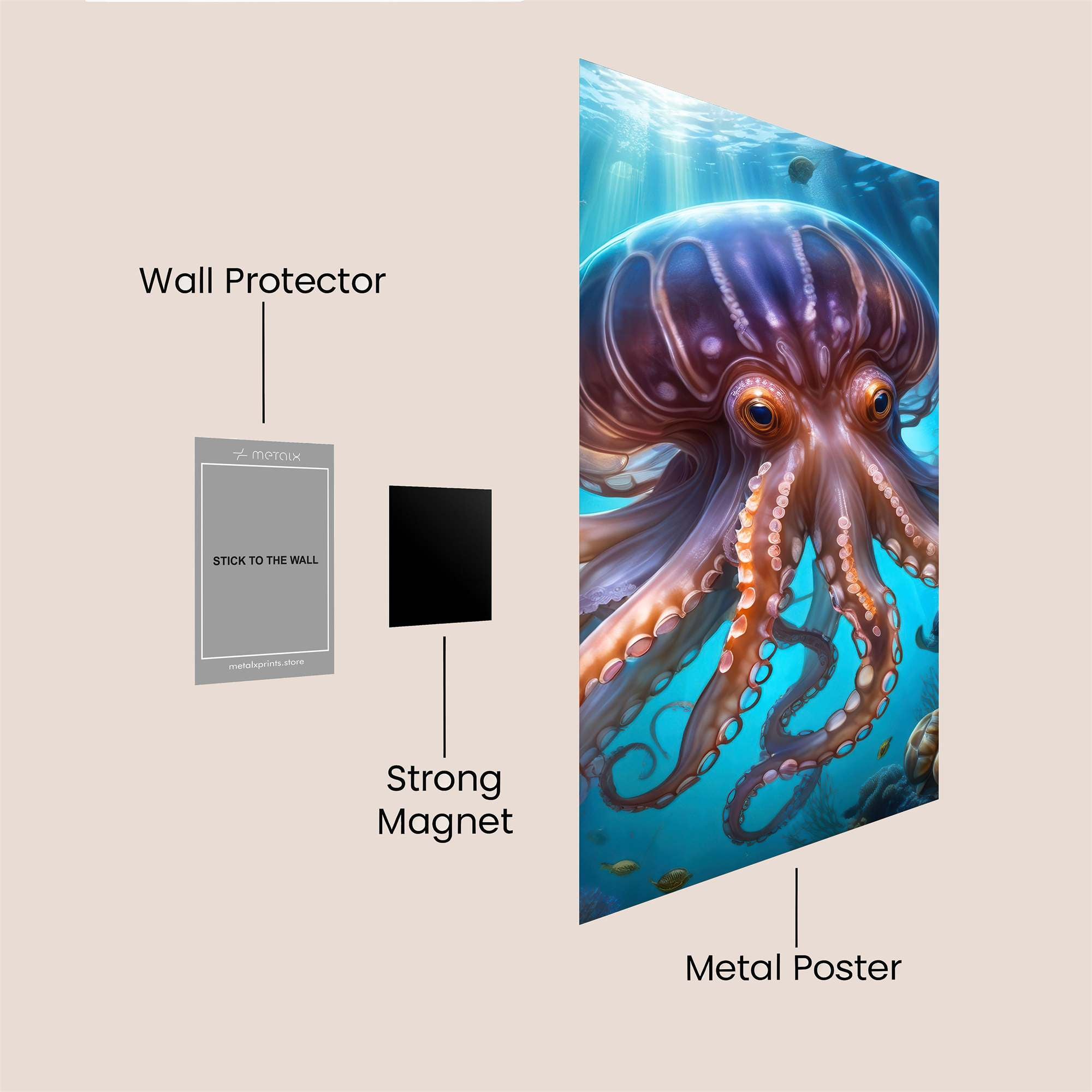Octopus Radiant Safe Wall Magnetic / M