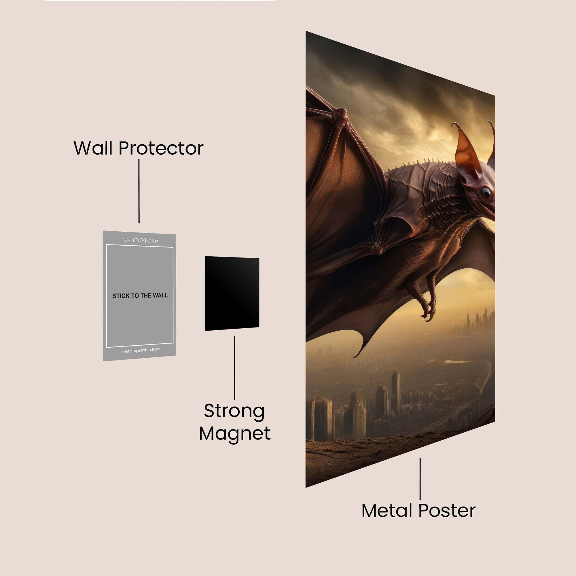 Gargoyle Gloom Safe Wall Magnetic / M