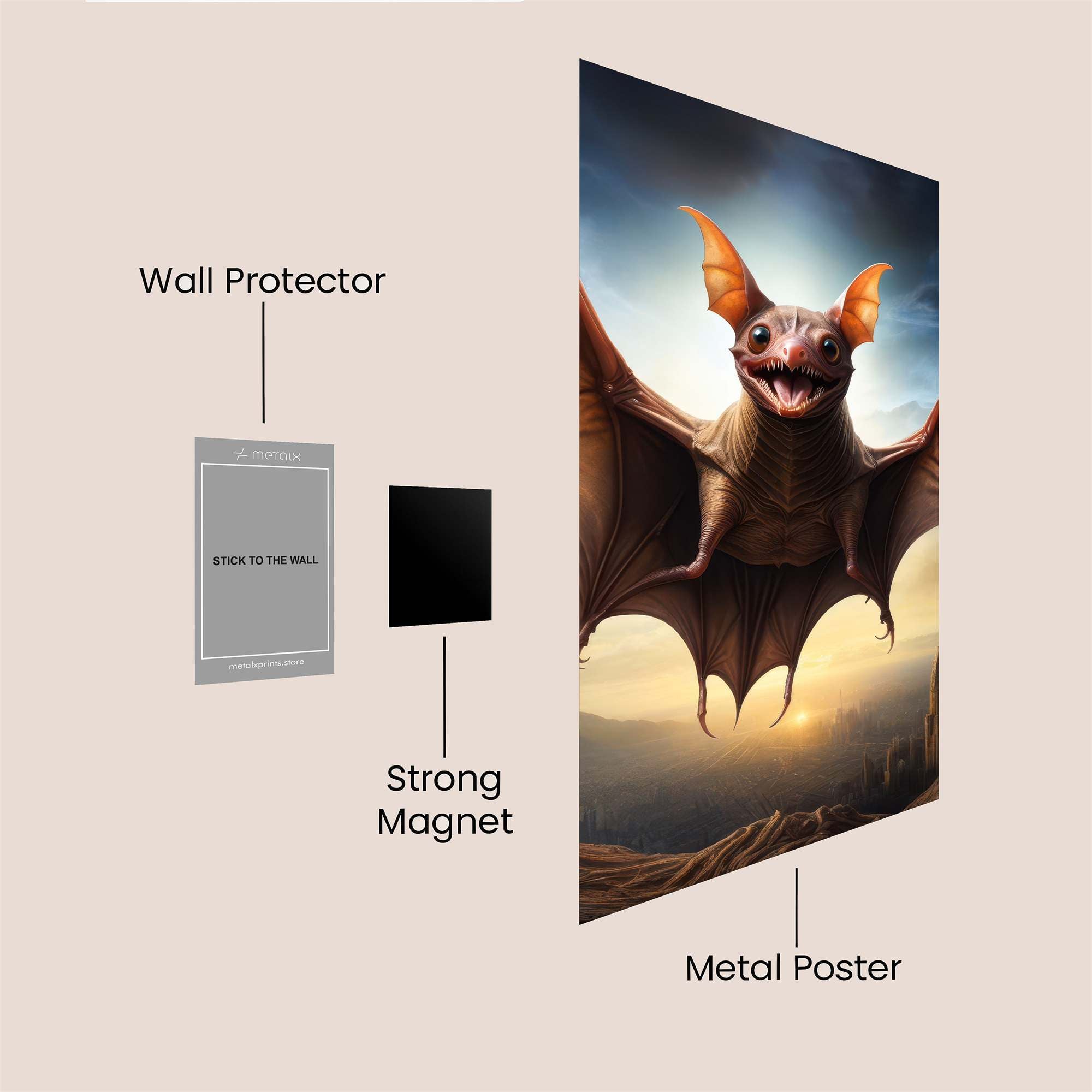 Bat Majesty Safe Wall Magnetic / M