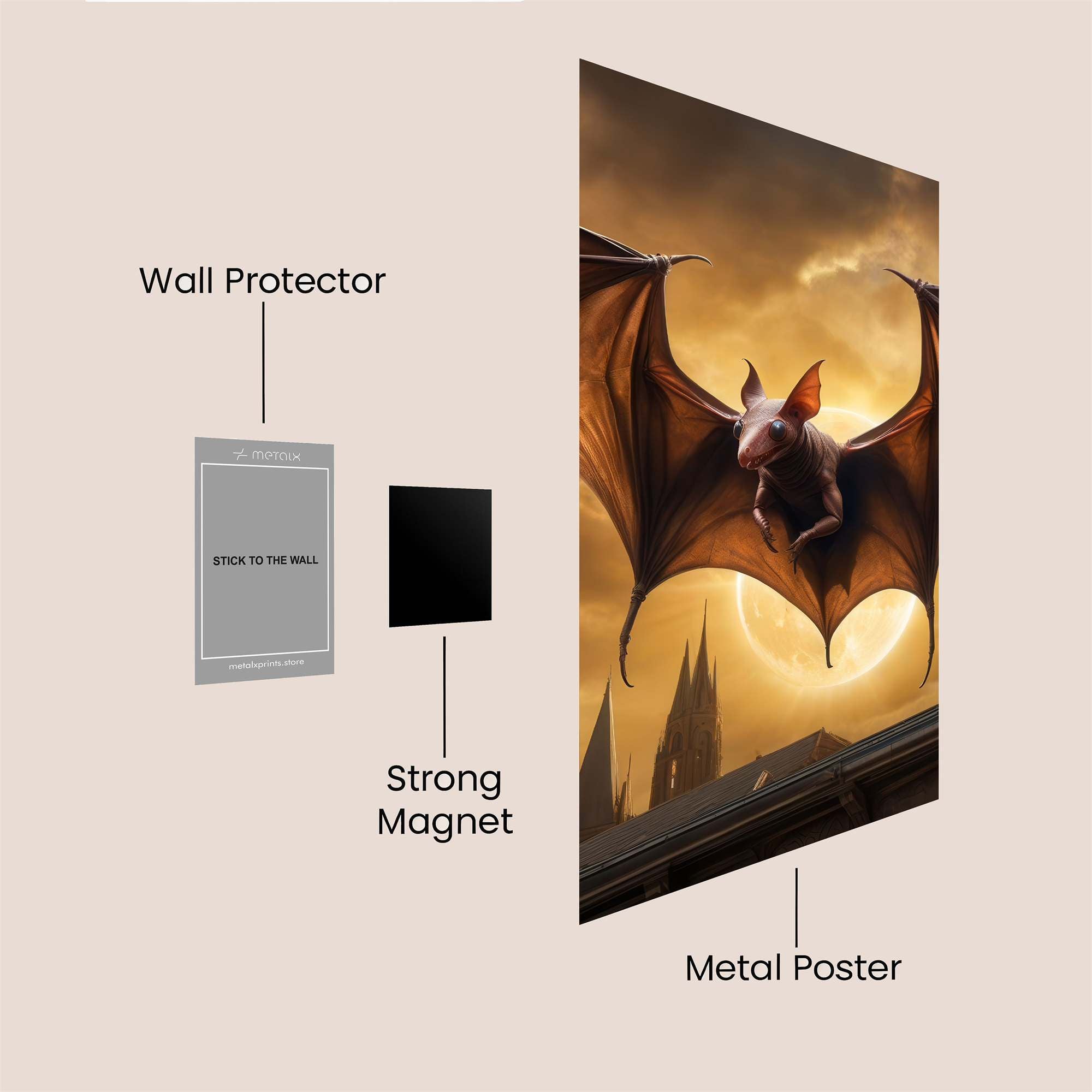 Bat Eclipse Safe Wall Magnetic / M