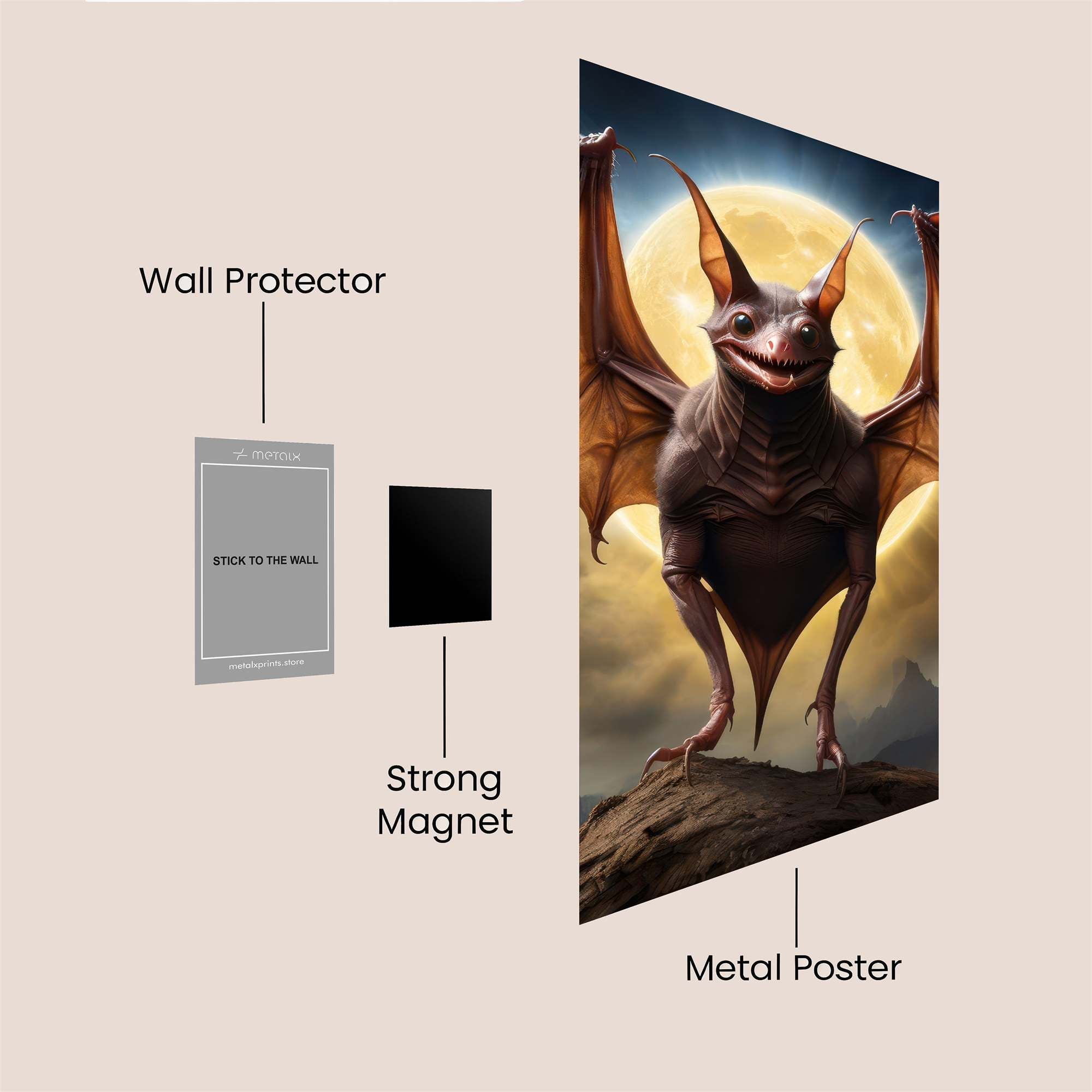 Bat Mischief Safe Wall Magnetic / M