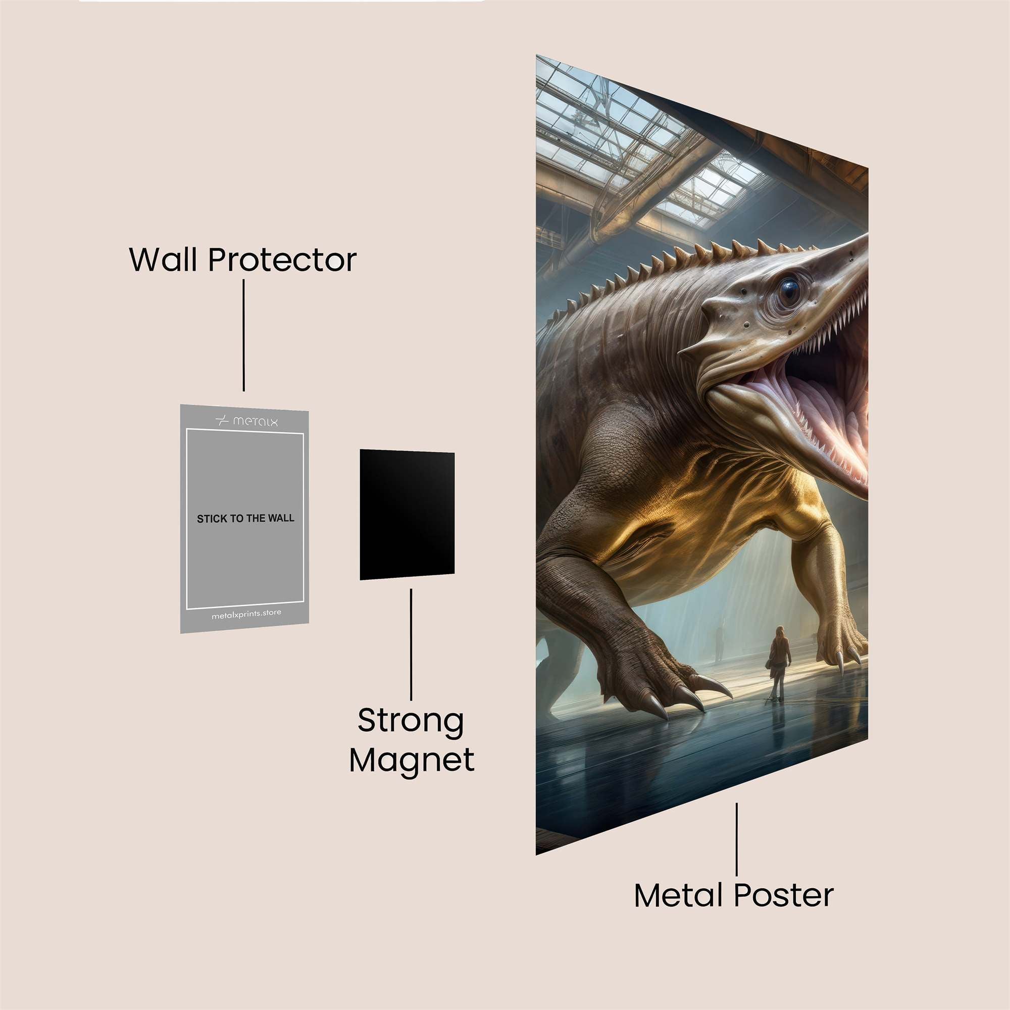 Dunkleosteus Majestic Safe Wall Magnetic / M