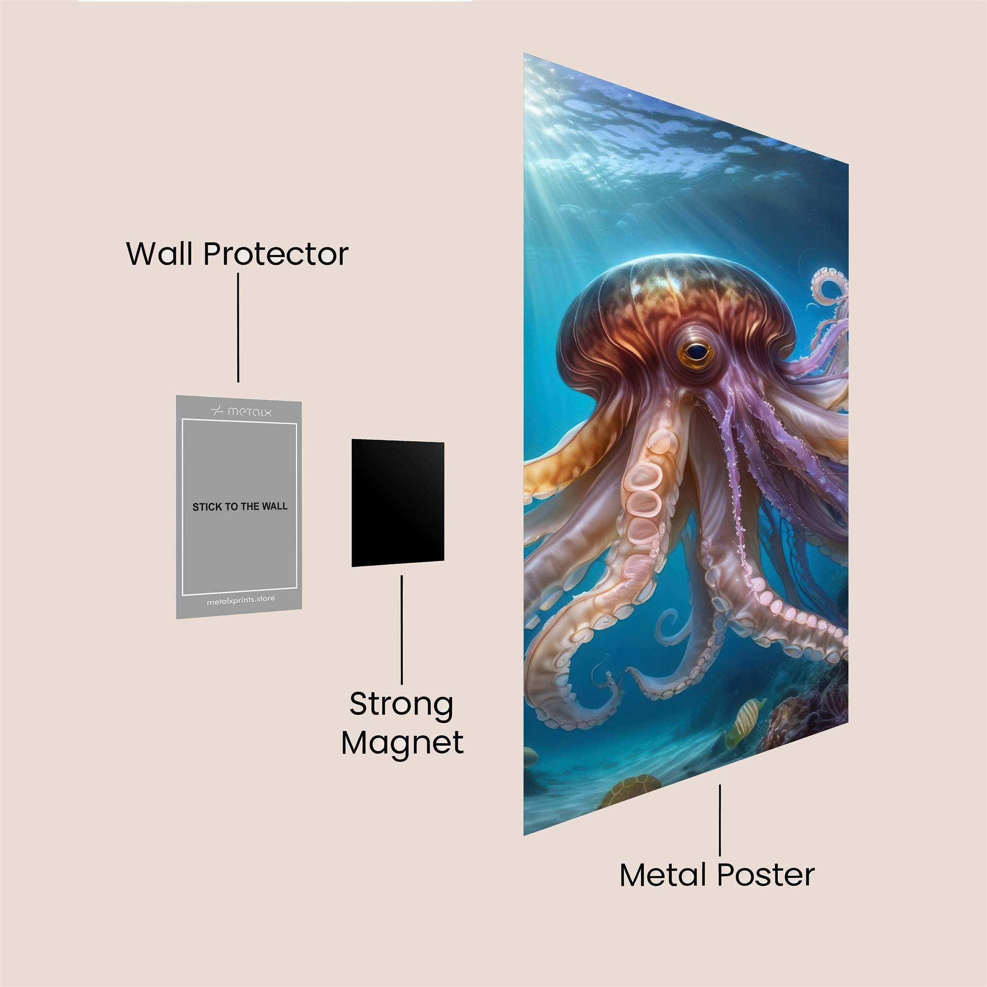 Octopus Radiance Safe Wall Magnetic / M