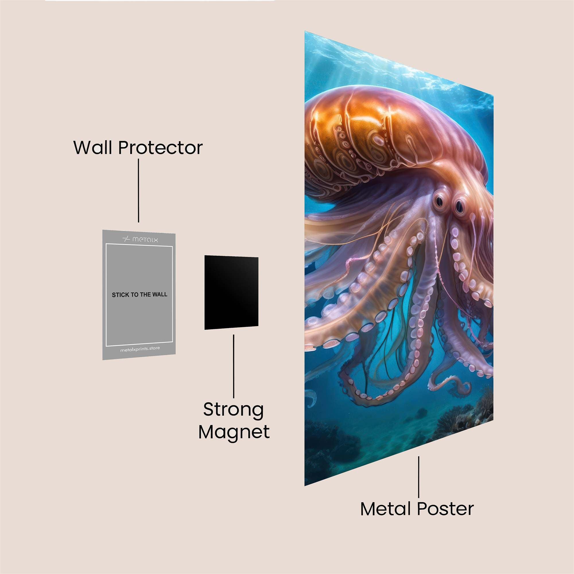 Octopus Radiance Safe Wall Magnetic / M