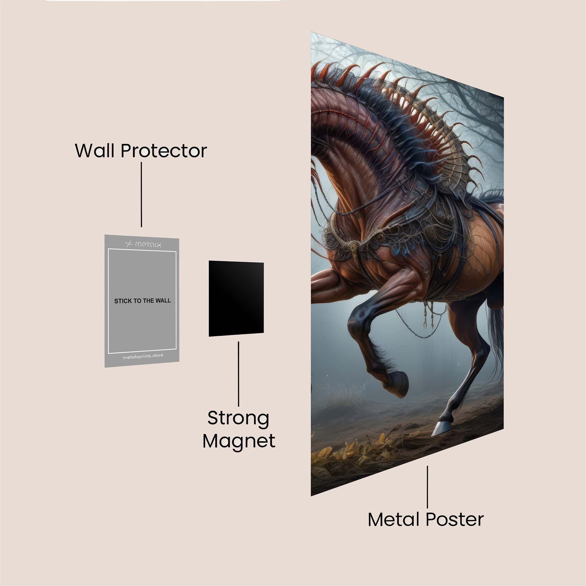 Demon Steed Safe Wall Magnetic / M