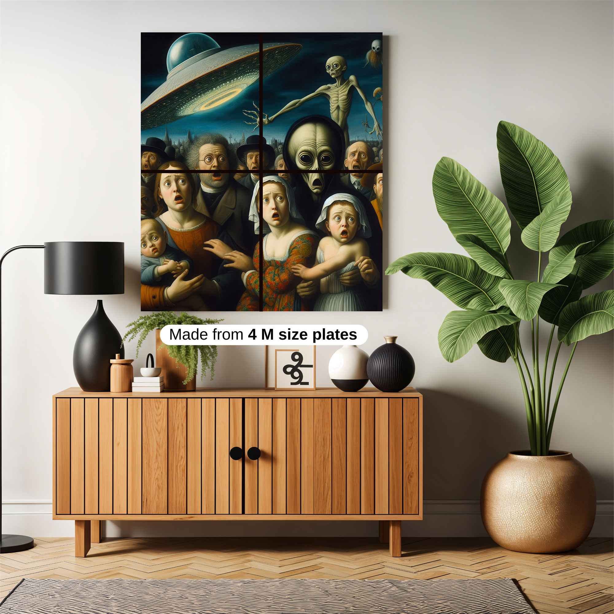 Alien Invasion Safe Wall Magnetic / M