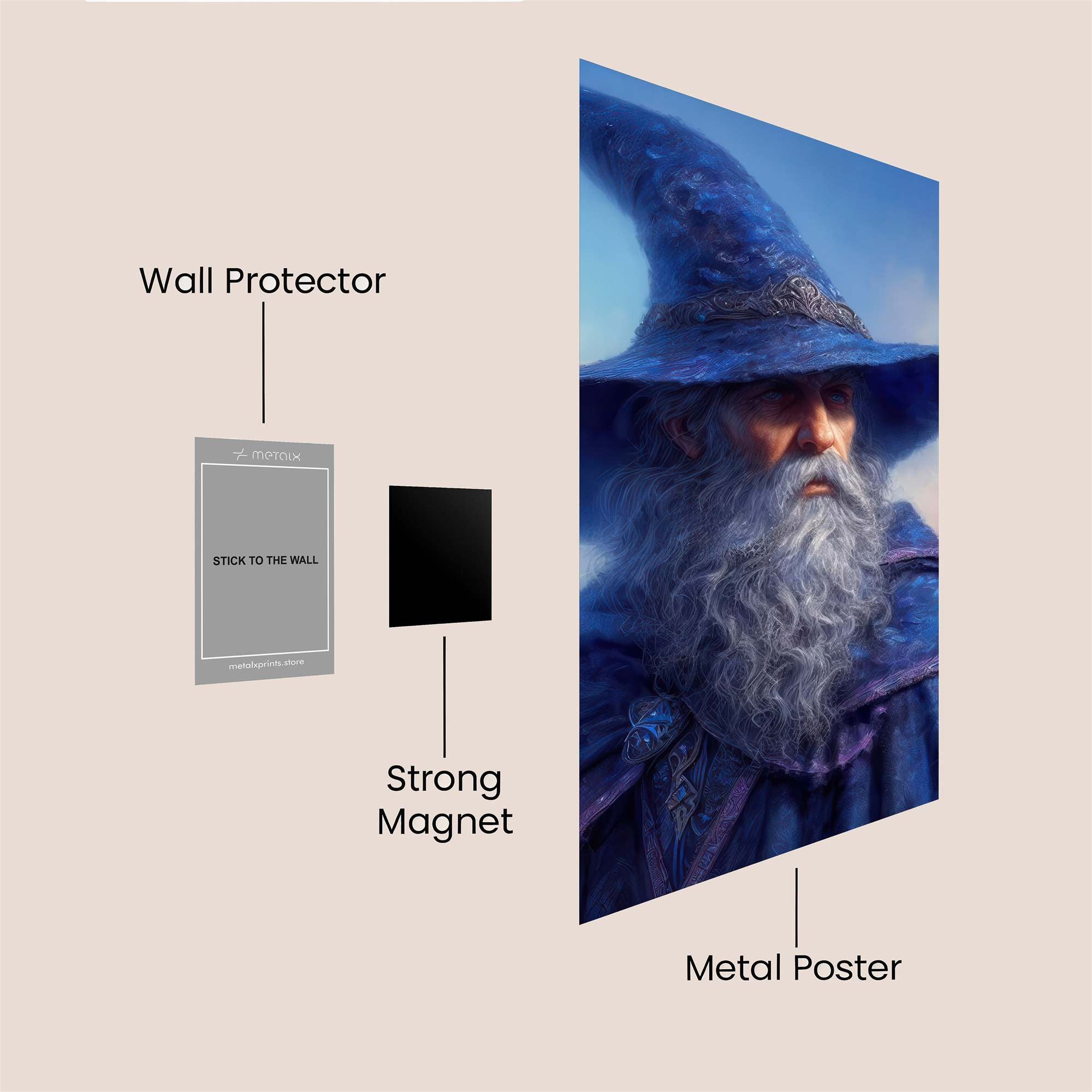 Gandalf Enigmatic Safe Wall Magnetic / M