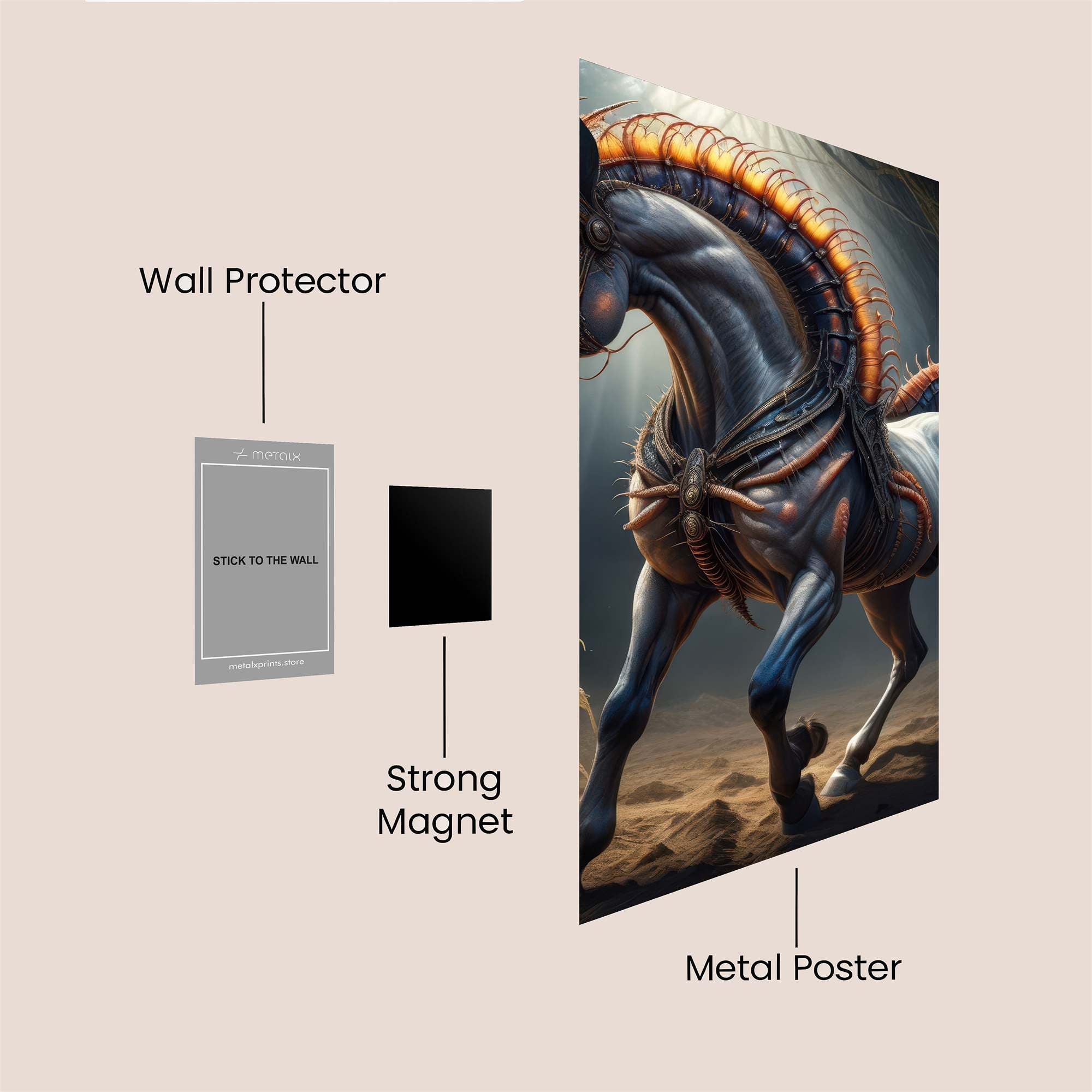 Eldritch Steed Safe Wall Magnetic / M