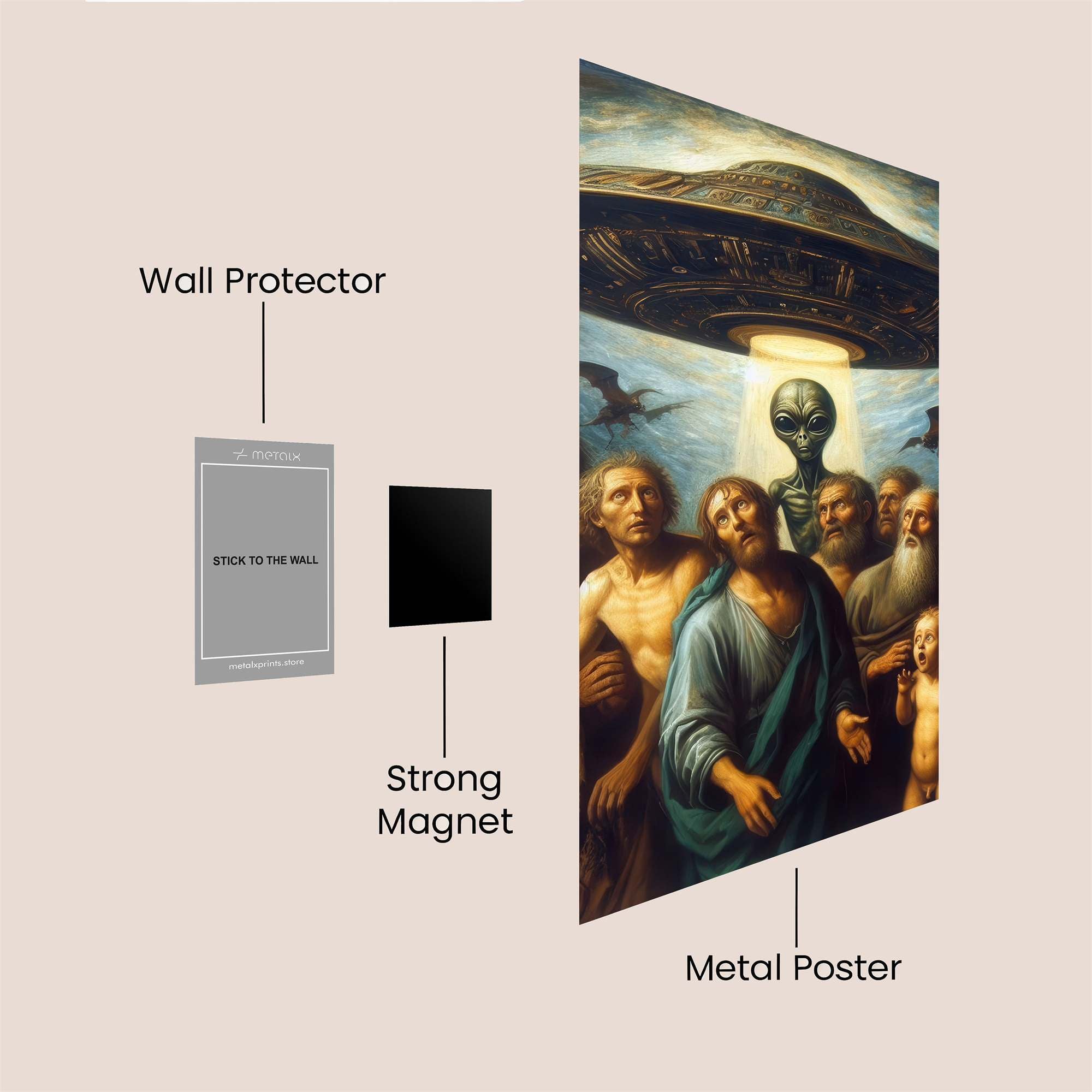 Alien Ascension Safe Wall Magnetic / M