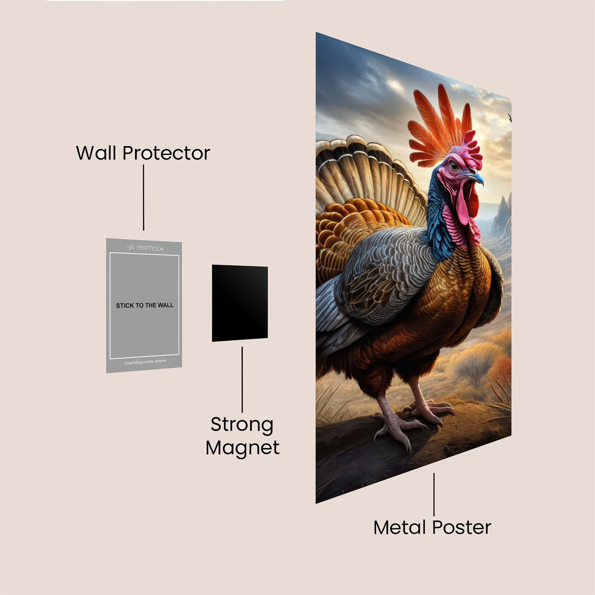 Turkey Triumph Safe Wall Magnetic / M