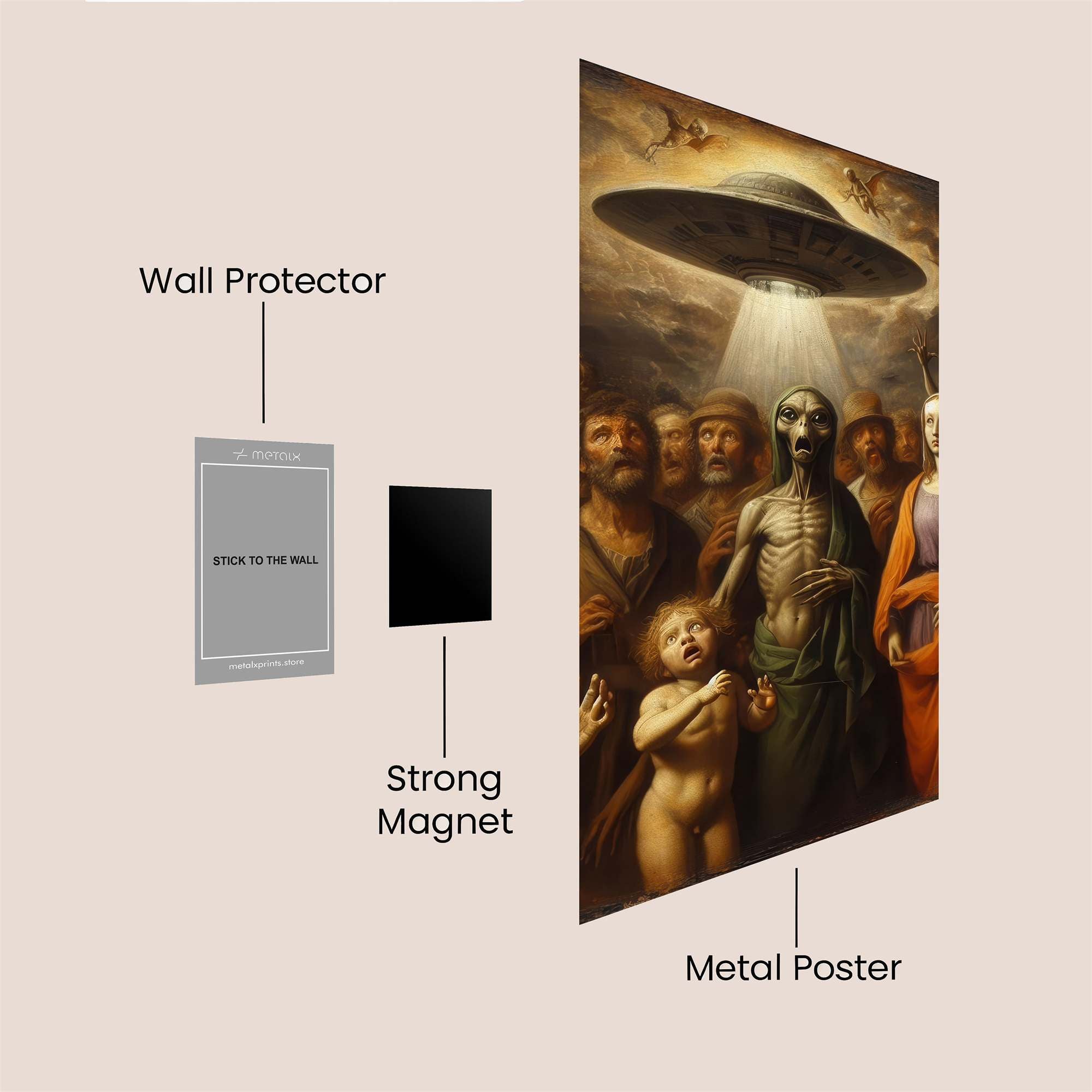 Alien Ascension Safe Wall Magnetic / M