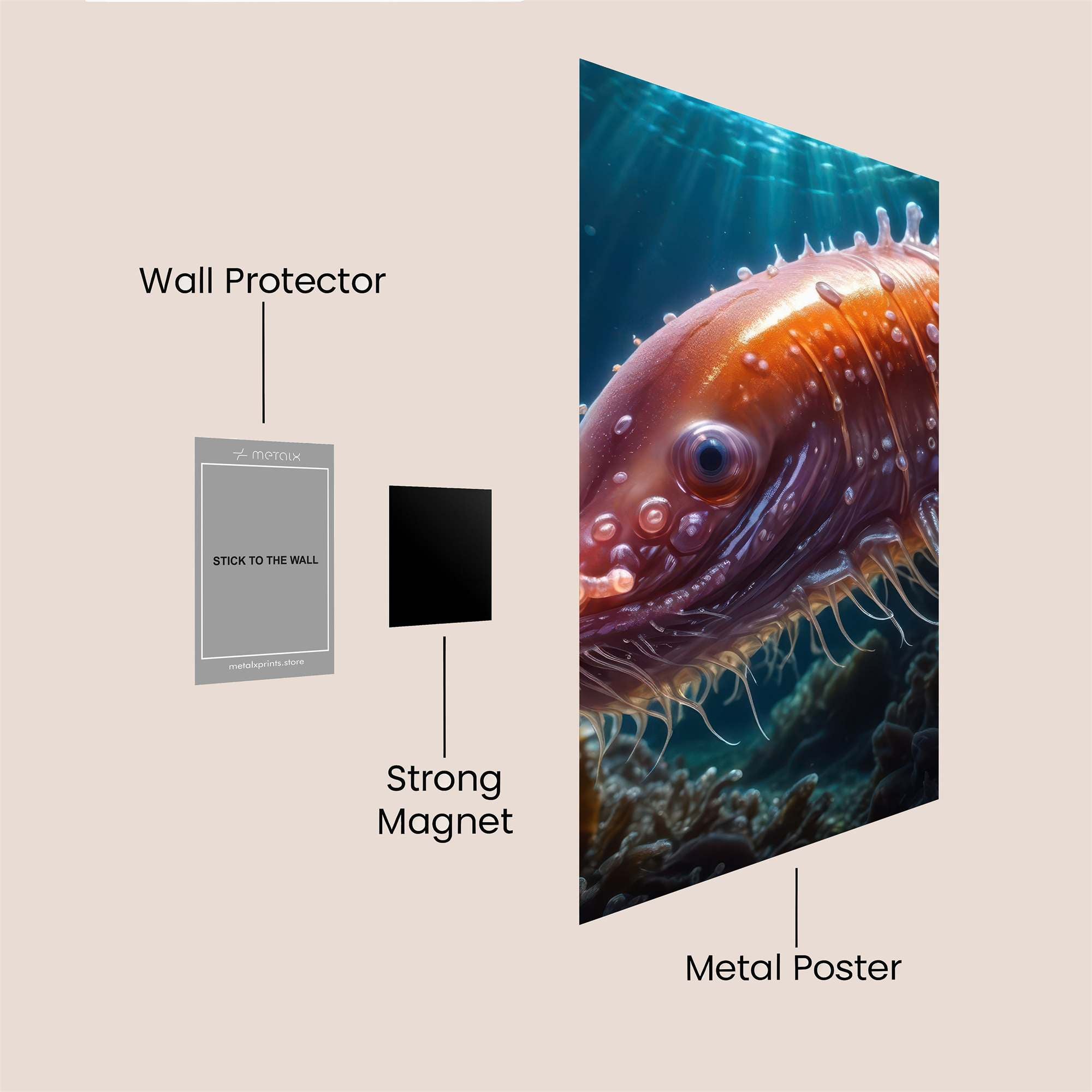 Alien Eel Safe Wall Magnetic / M