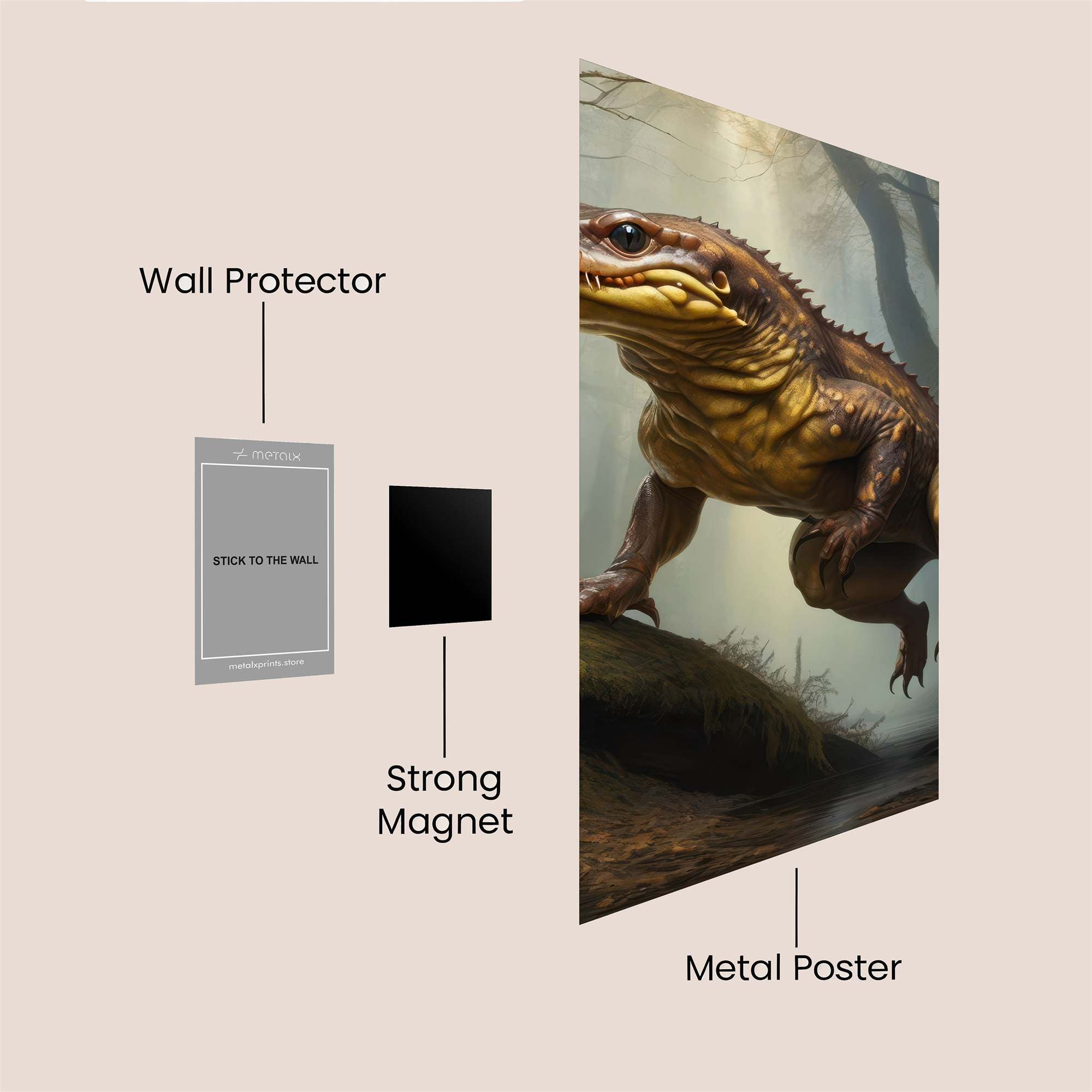 Lizard Majesty Safe Wall Magnetic / M