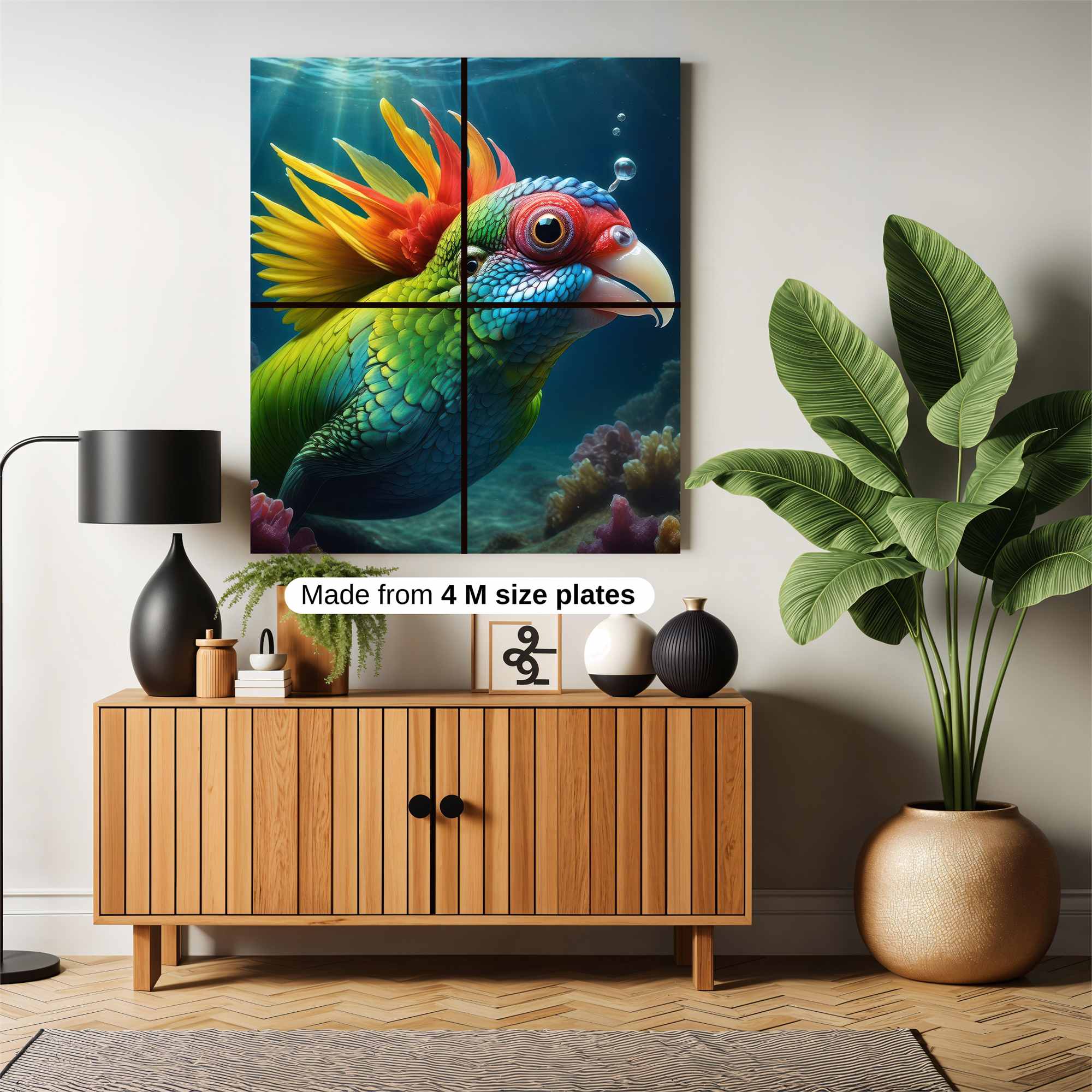 Parrot Whimsy Safe Wall Magnetic / M